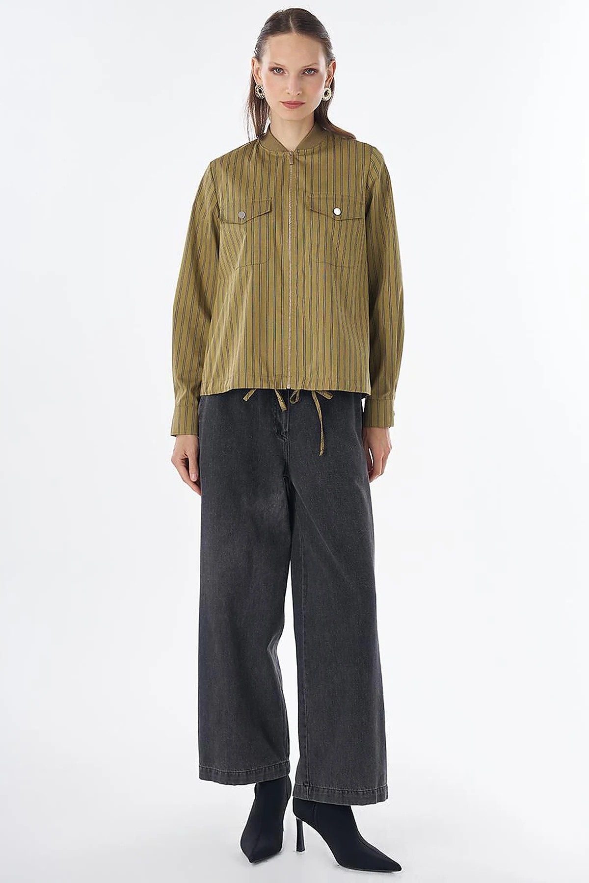 Cotton College Collar Blouse - Mustard