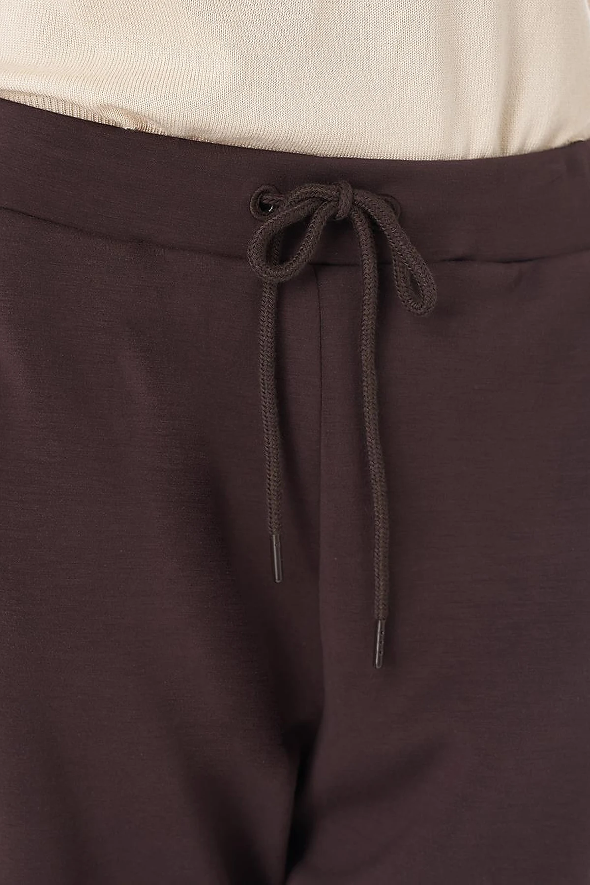Bağcıklı Relax Fit Pantolon Kahve
