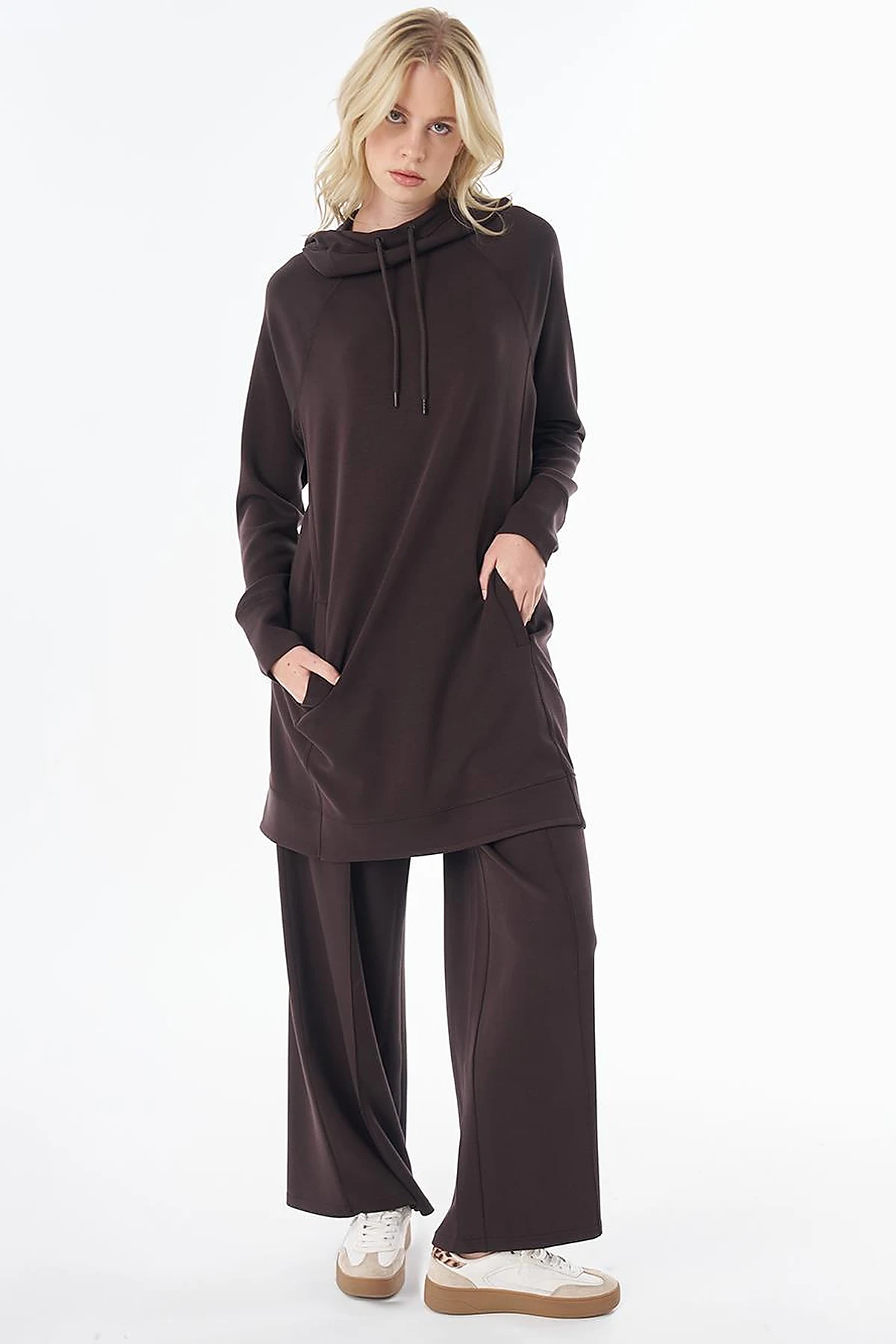Rahat Kesim Tunik Kahve