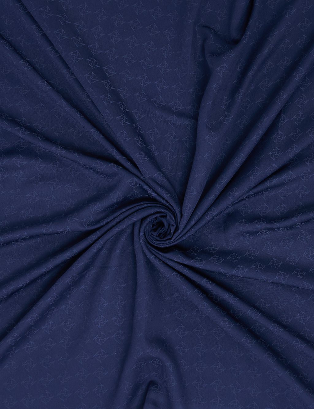 Monogram Patterned Scarf Navy