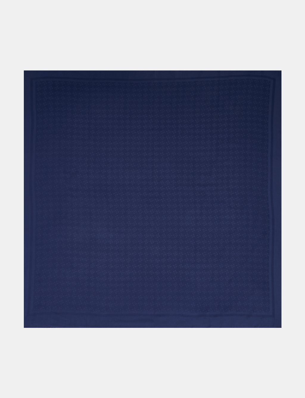 Monogram Patterned Scarf Navy