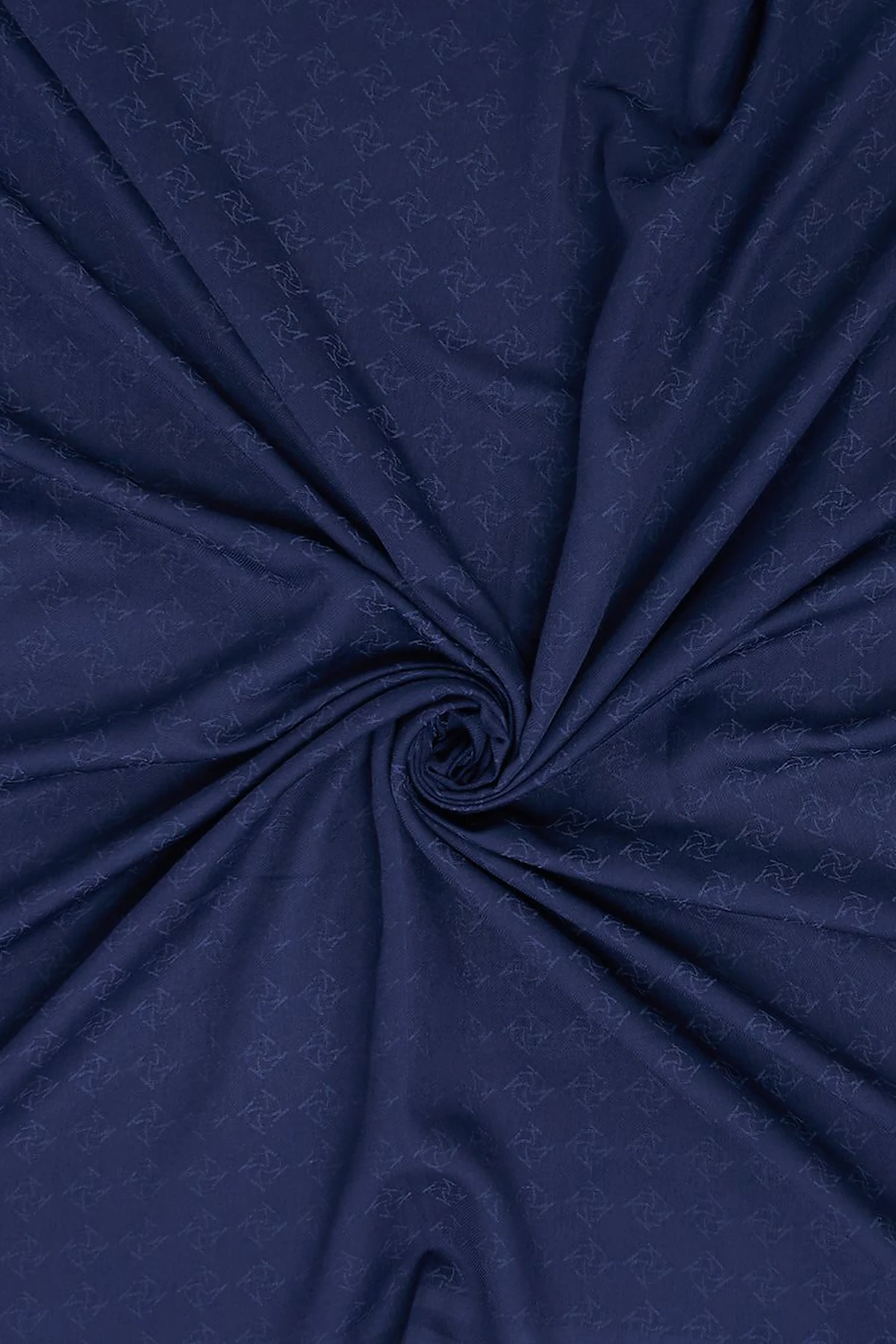 Monogram Patterned Scarf Navy