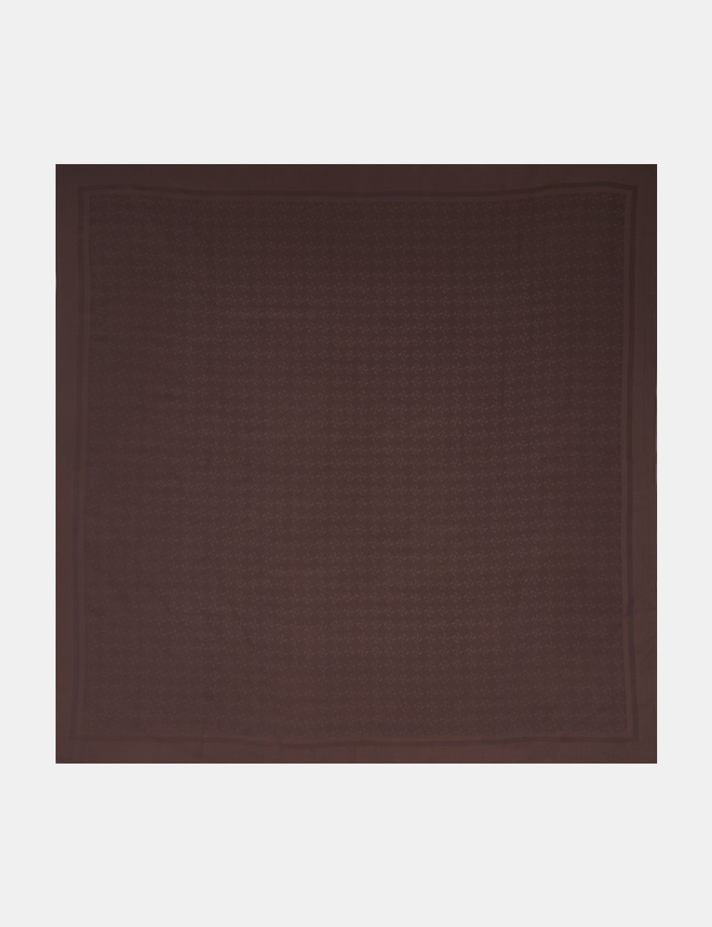 Monogram Patterned Scarf Brown