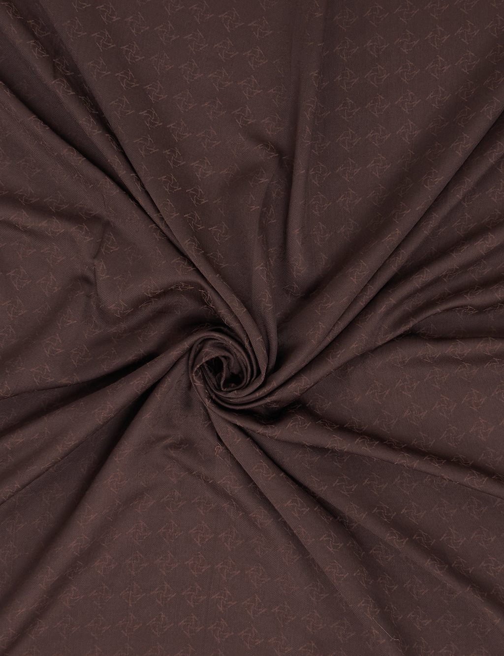 Monogram Patterned Scarf Brown