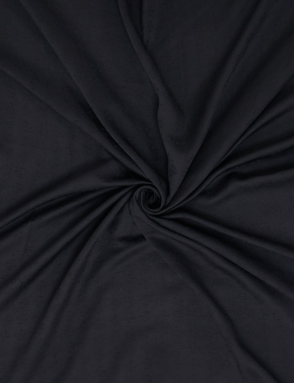 Monogram Patterned Scarf Black