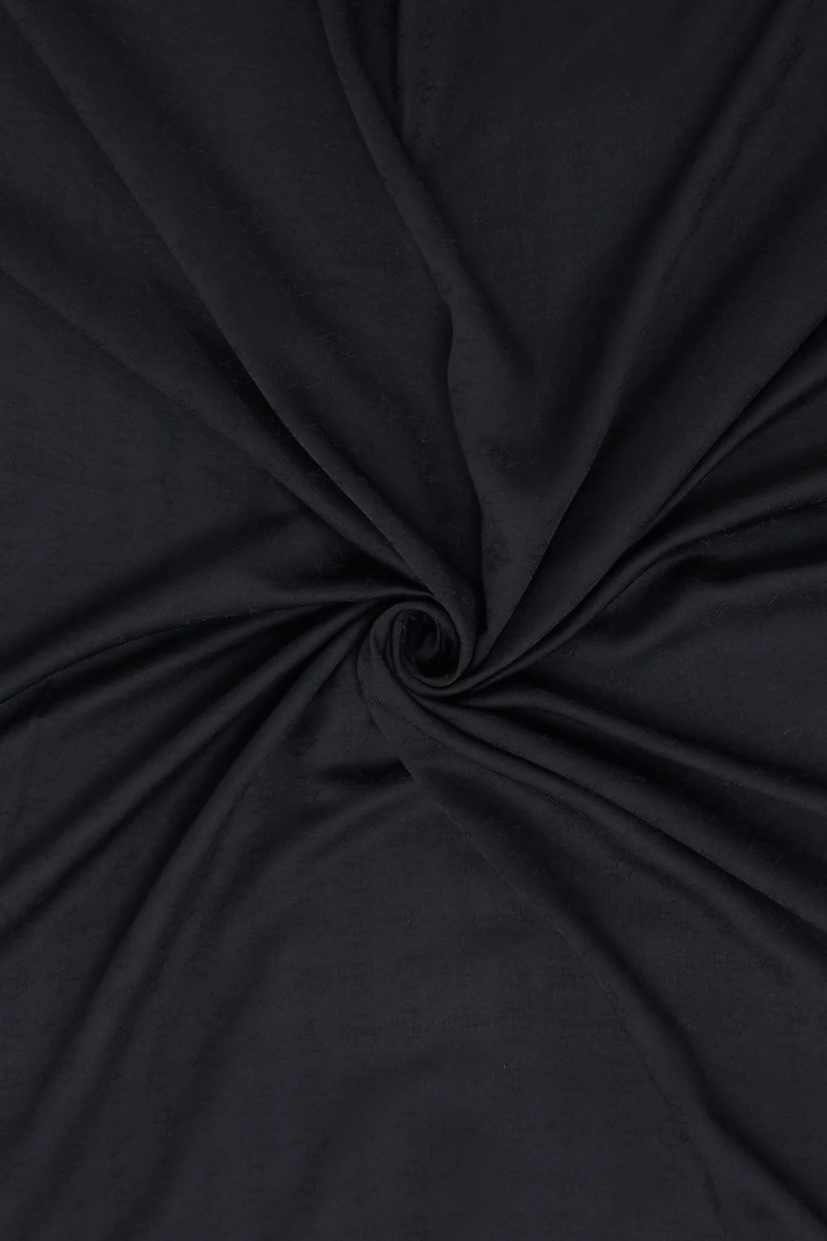 Monogram Patterned Scarf Black