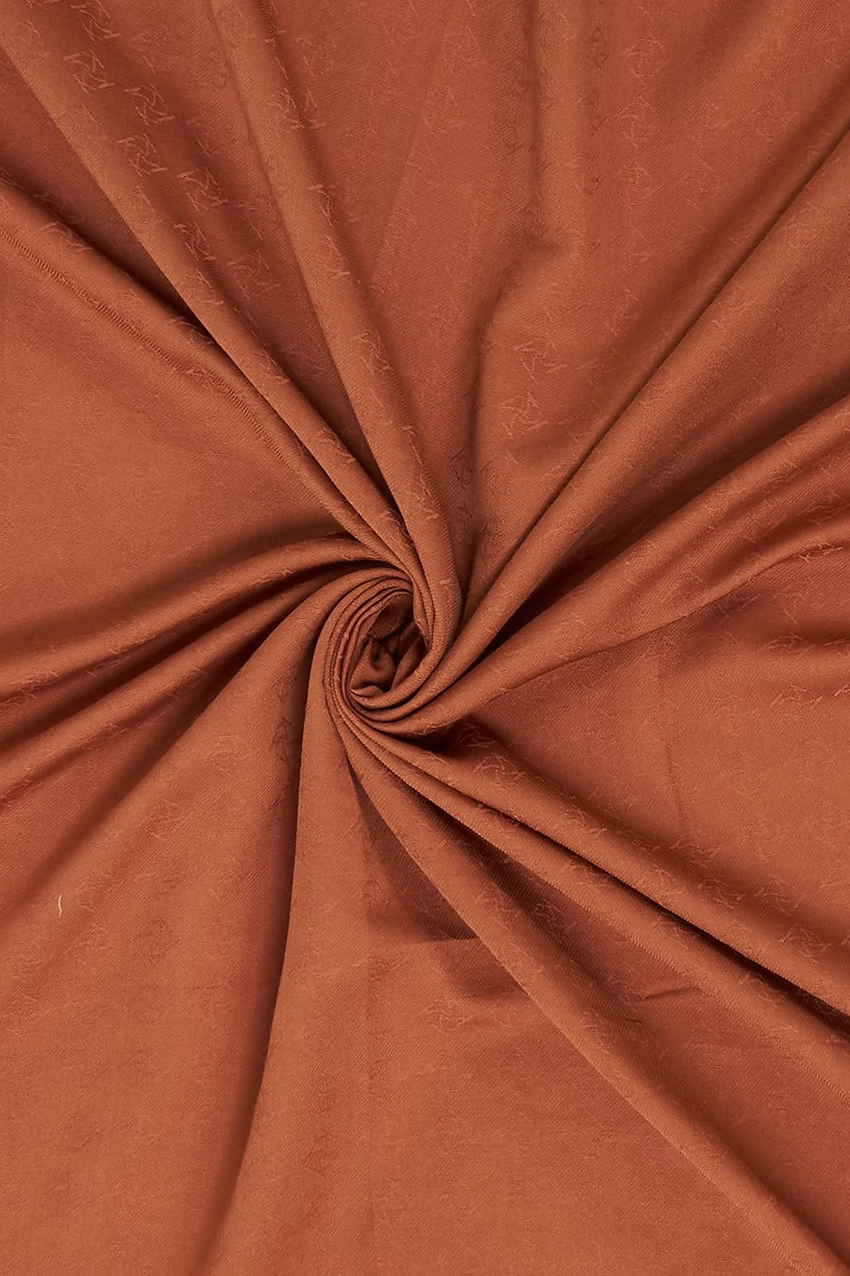 Monogram Patterned Scarf Cinnamon