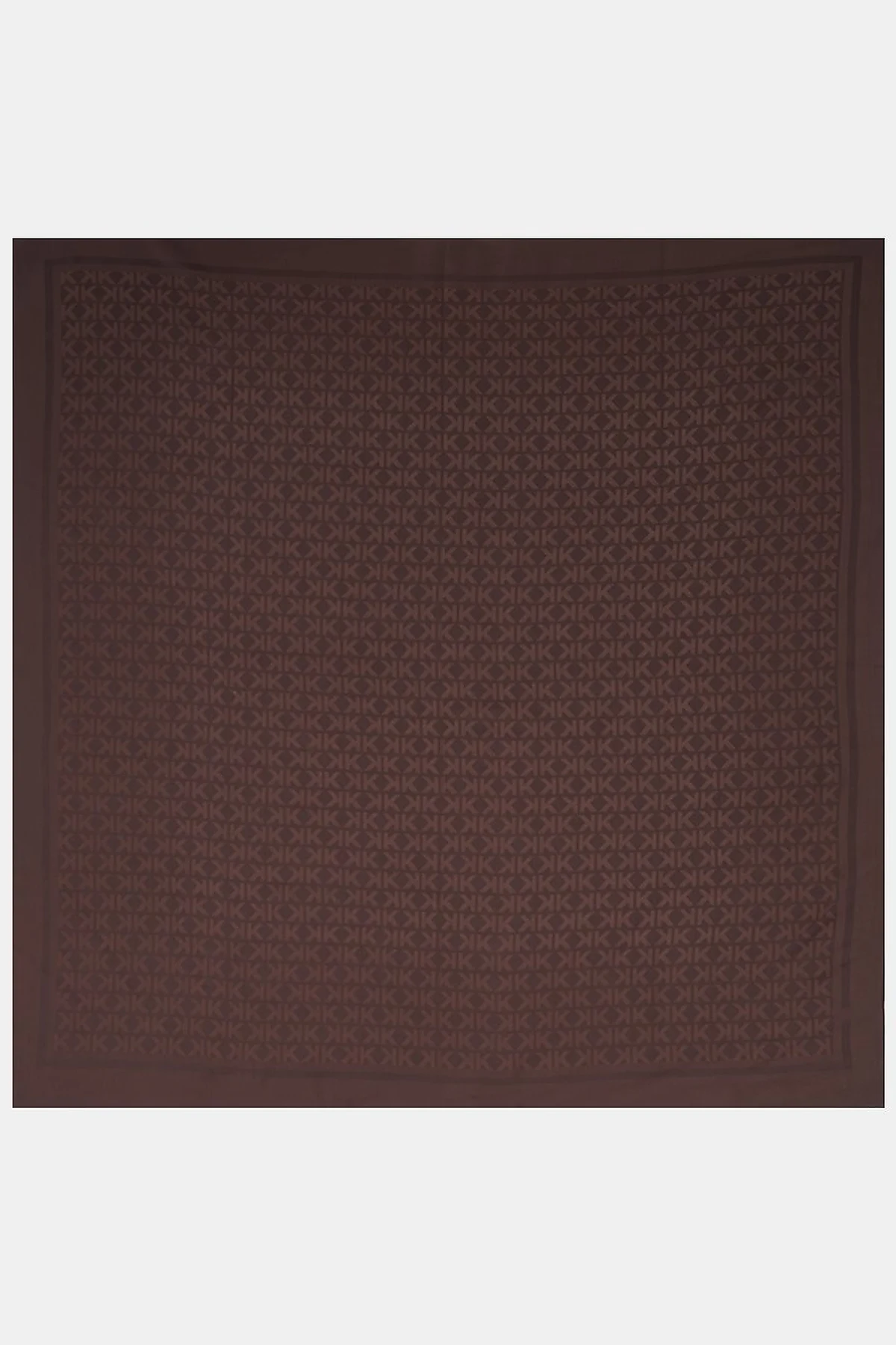 Logo Pattern Scarf Brown