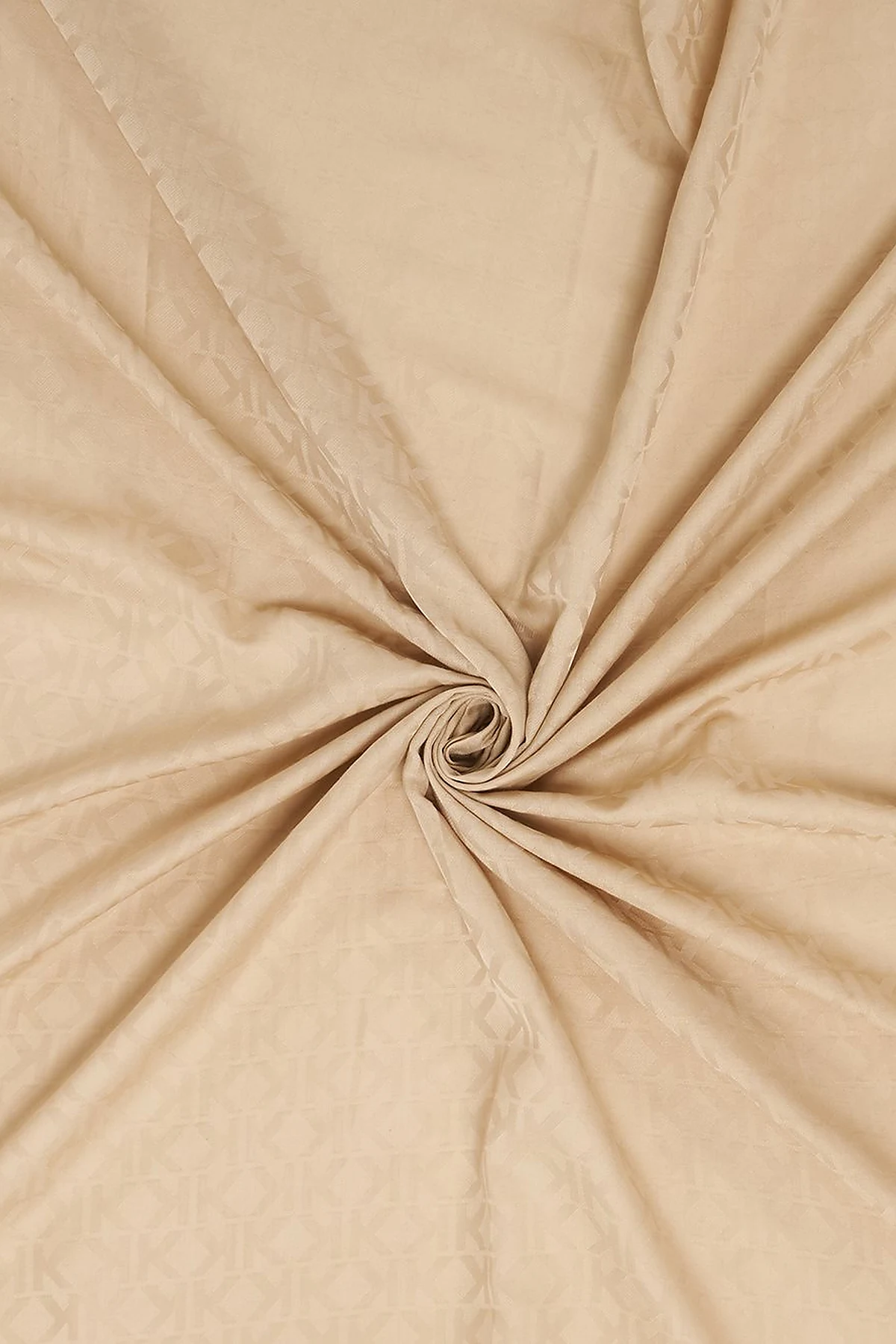 Logo Pattern Scarf Beige