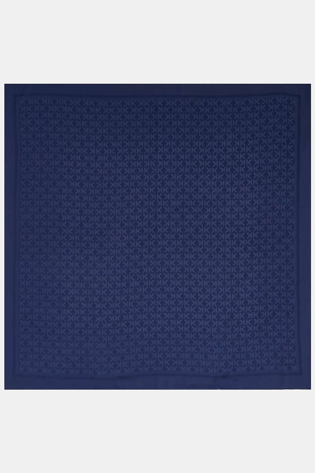 Logo Pattern Scarf Navy