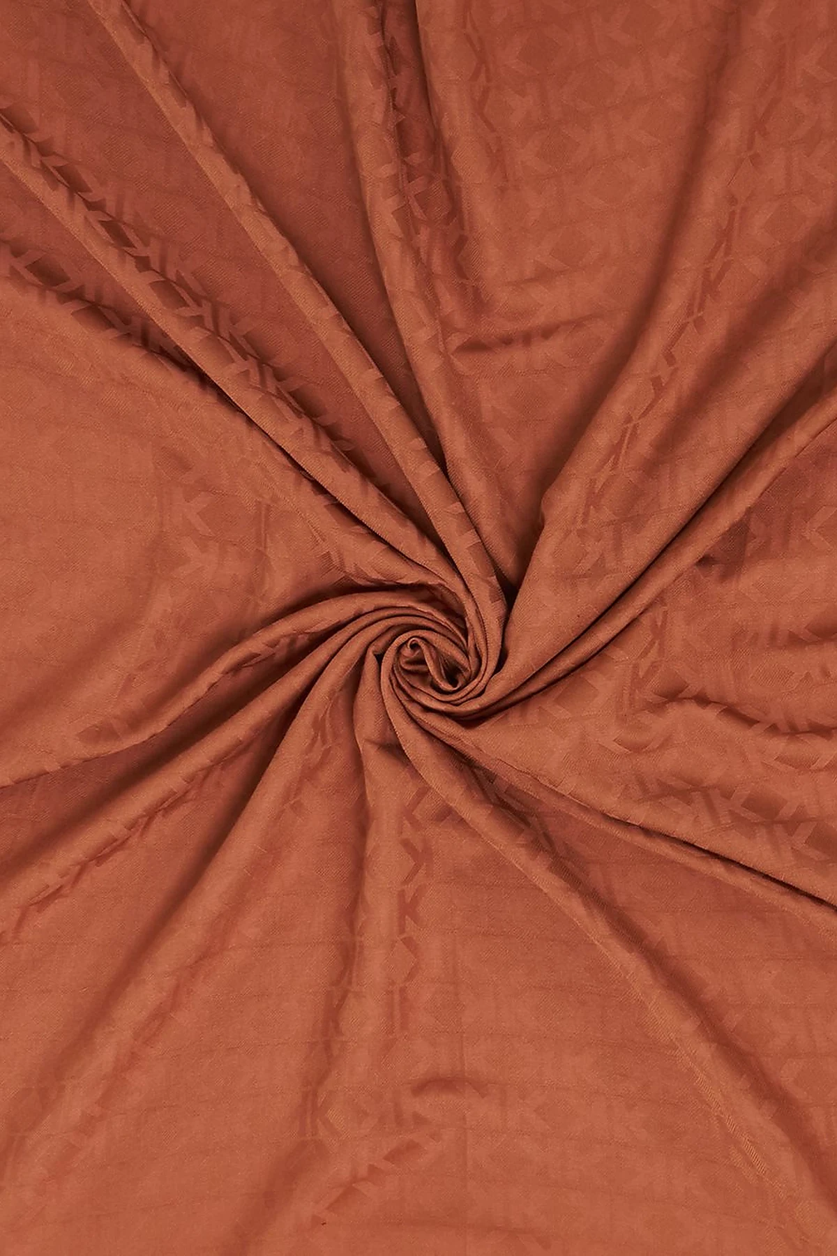 Logo Pattern Scarf Cinnamon