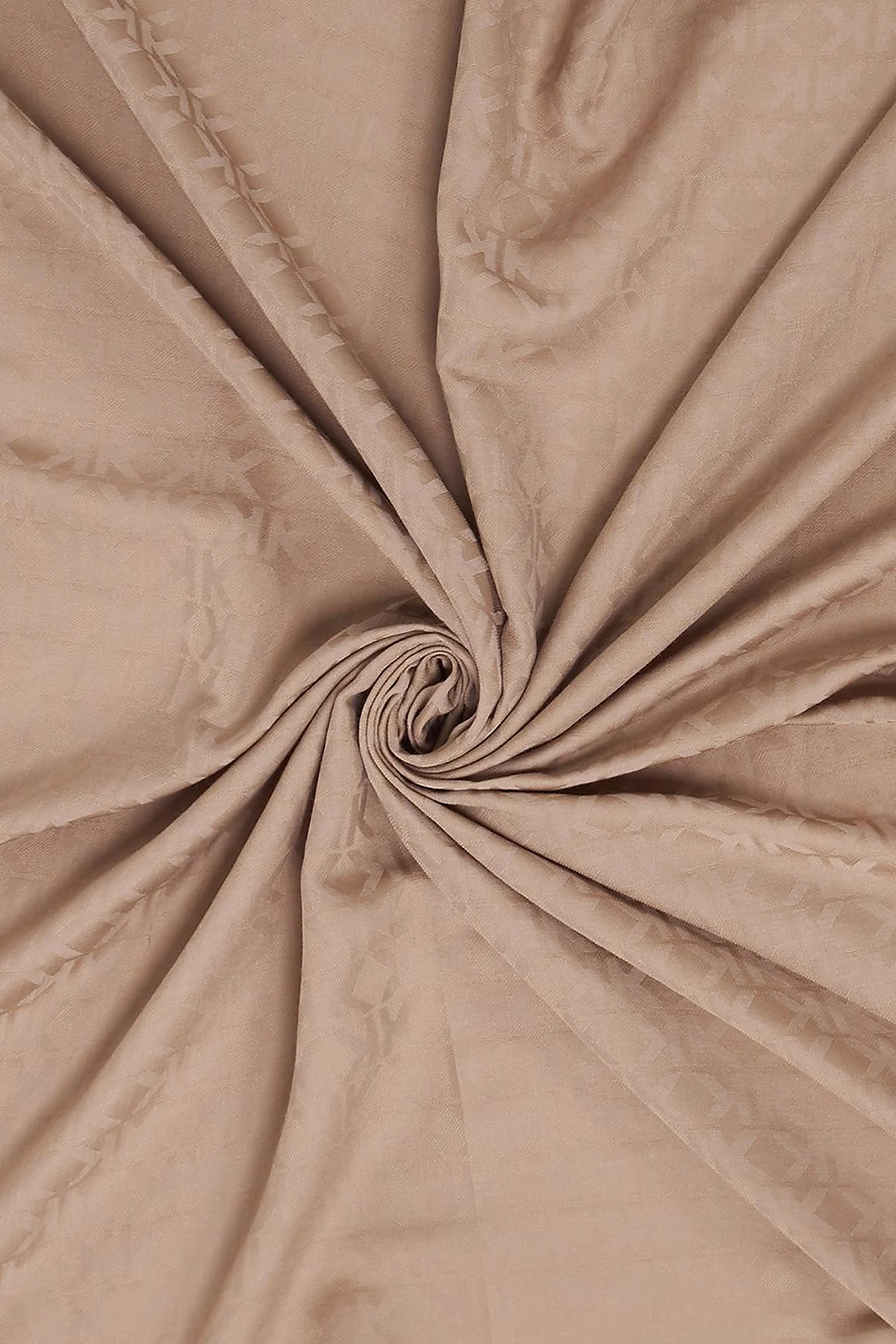 Logo Pattern Scarf Mink