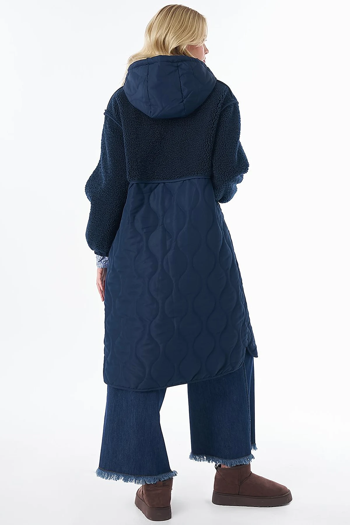 Hooded Anorak Jacket -Navy