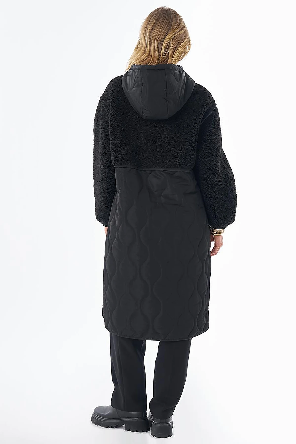 Hooded Anorak Jacket Black