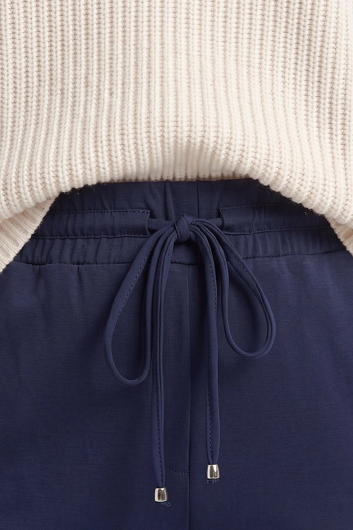 Rahat Kesim Rayon Pantolon Koyu Lacivert 