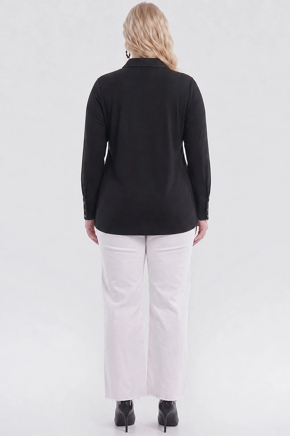 Hotfix Printed Modal Sweatshirt Black