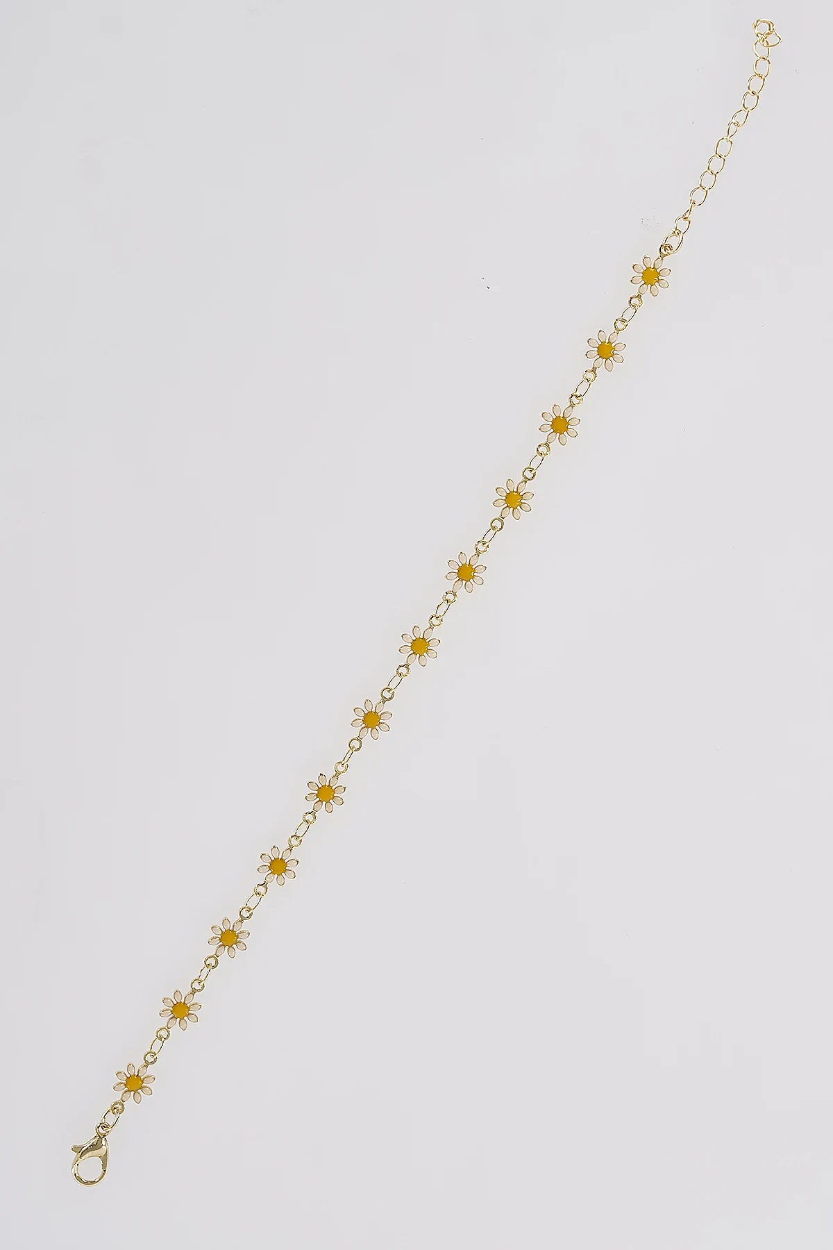Daisy Charm Anklet Gold