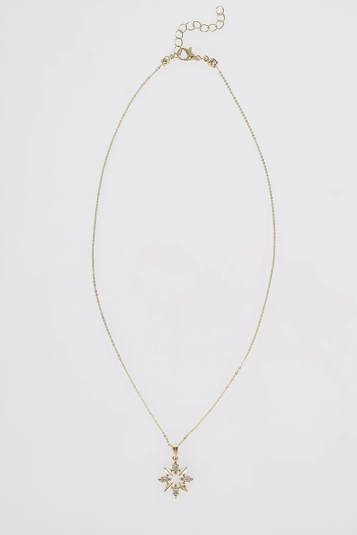 Minimal Star Necklace Gold