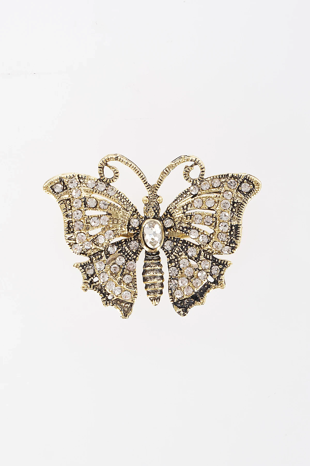 Vintage Butterfly Brooch Gold