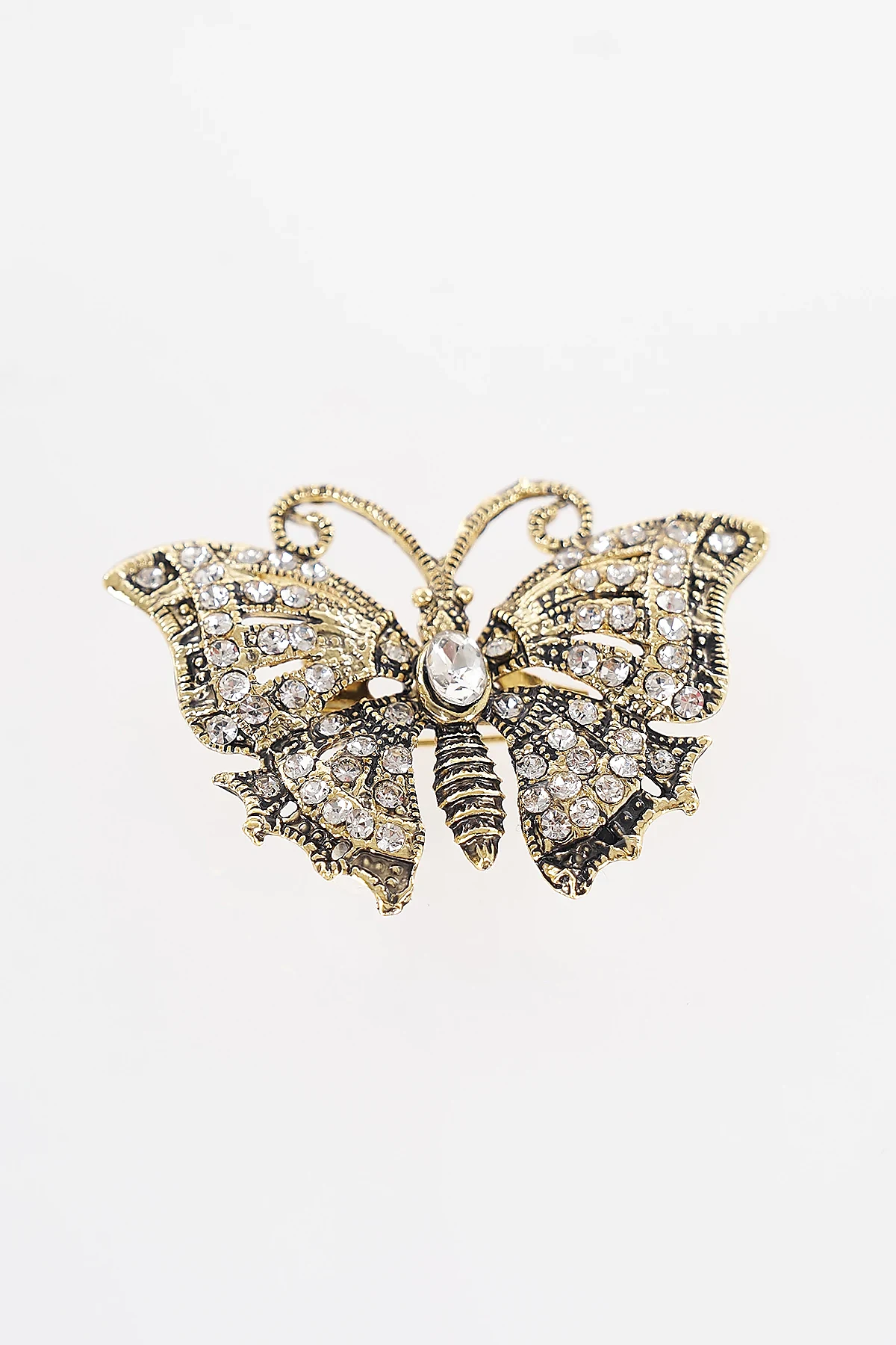 Vintage Butterfly Brooch Gold