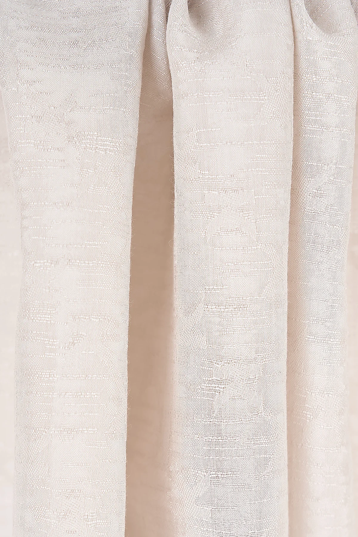 Logo Detailed Viscose Scarf Beige