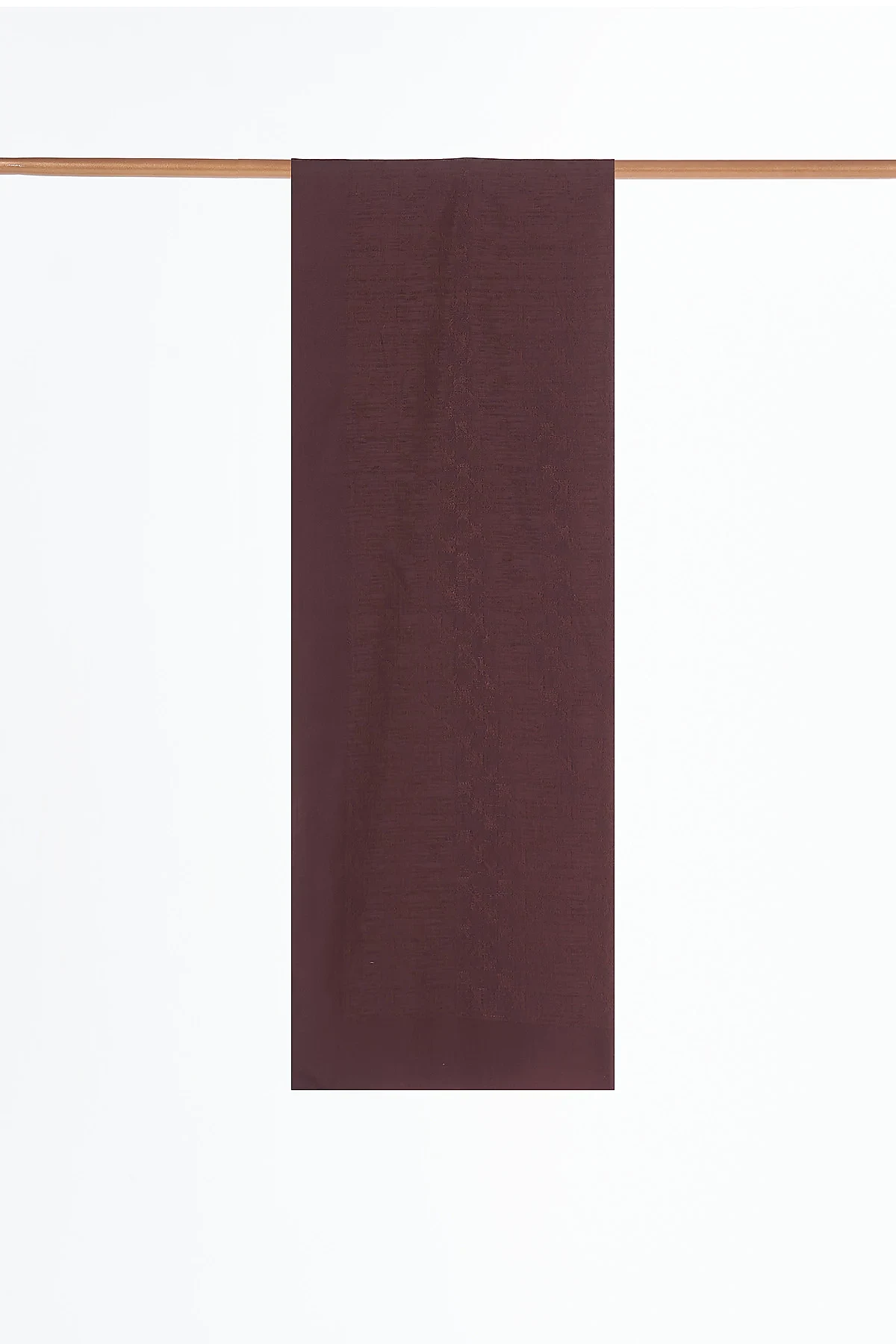 Logo Detailed Viscose Scarf Brown