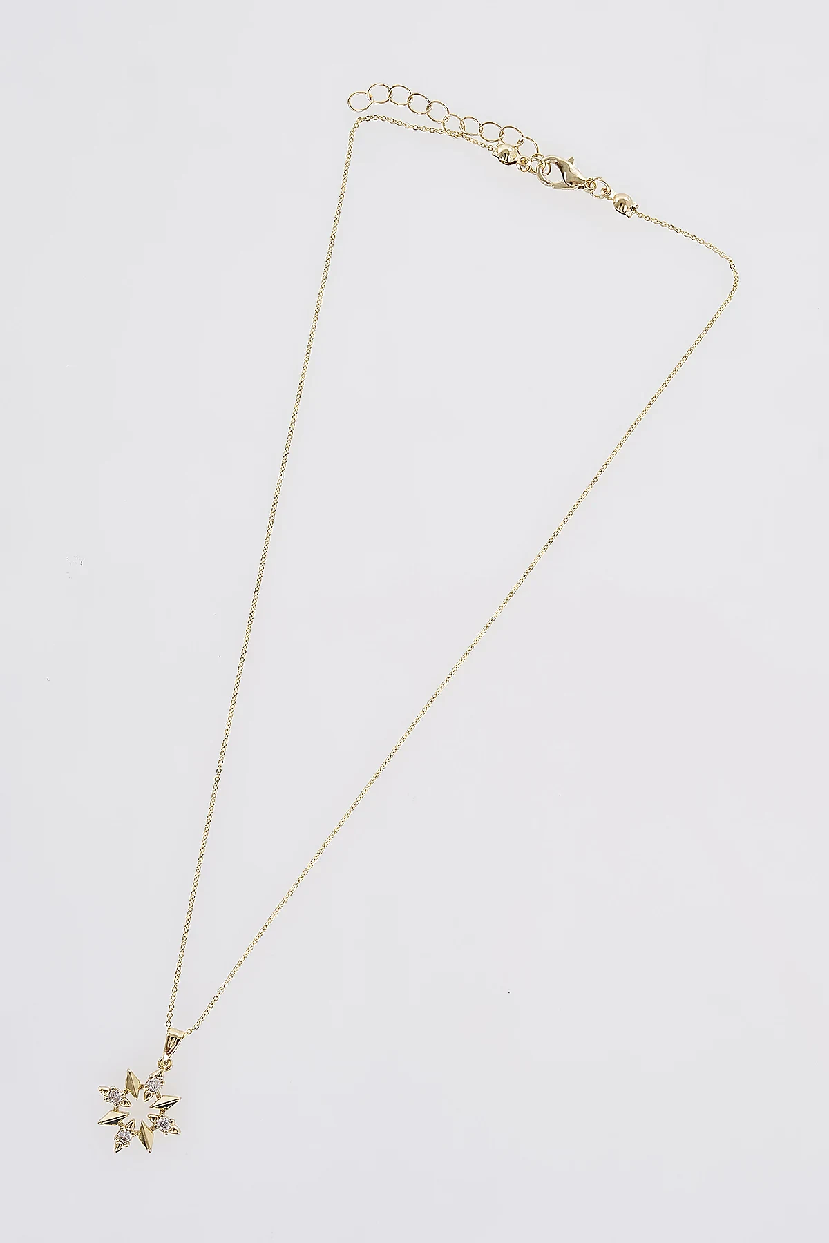Minimal Star Necklace Gold