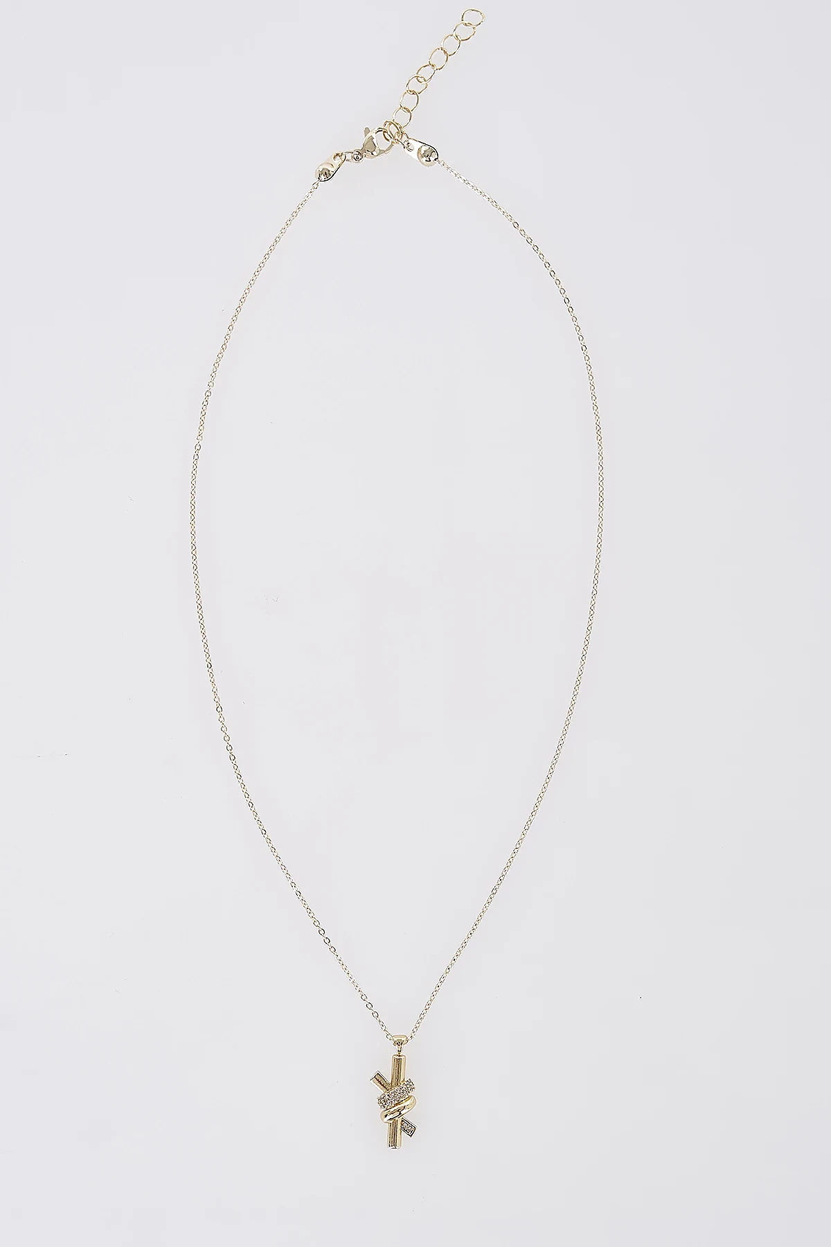 Modern Design Necklace Gold