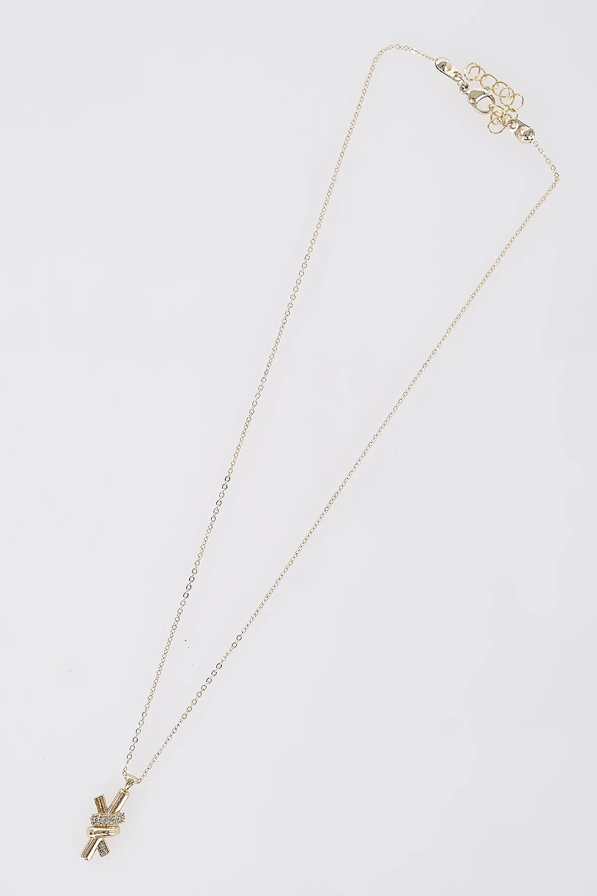 Modern Design Necklace Gold