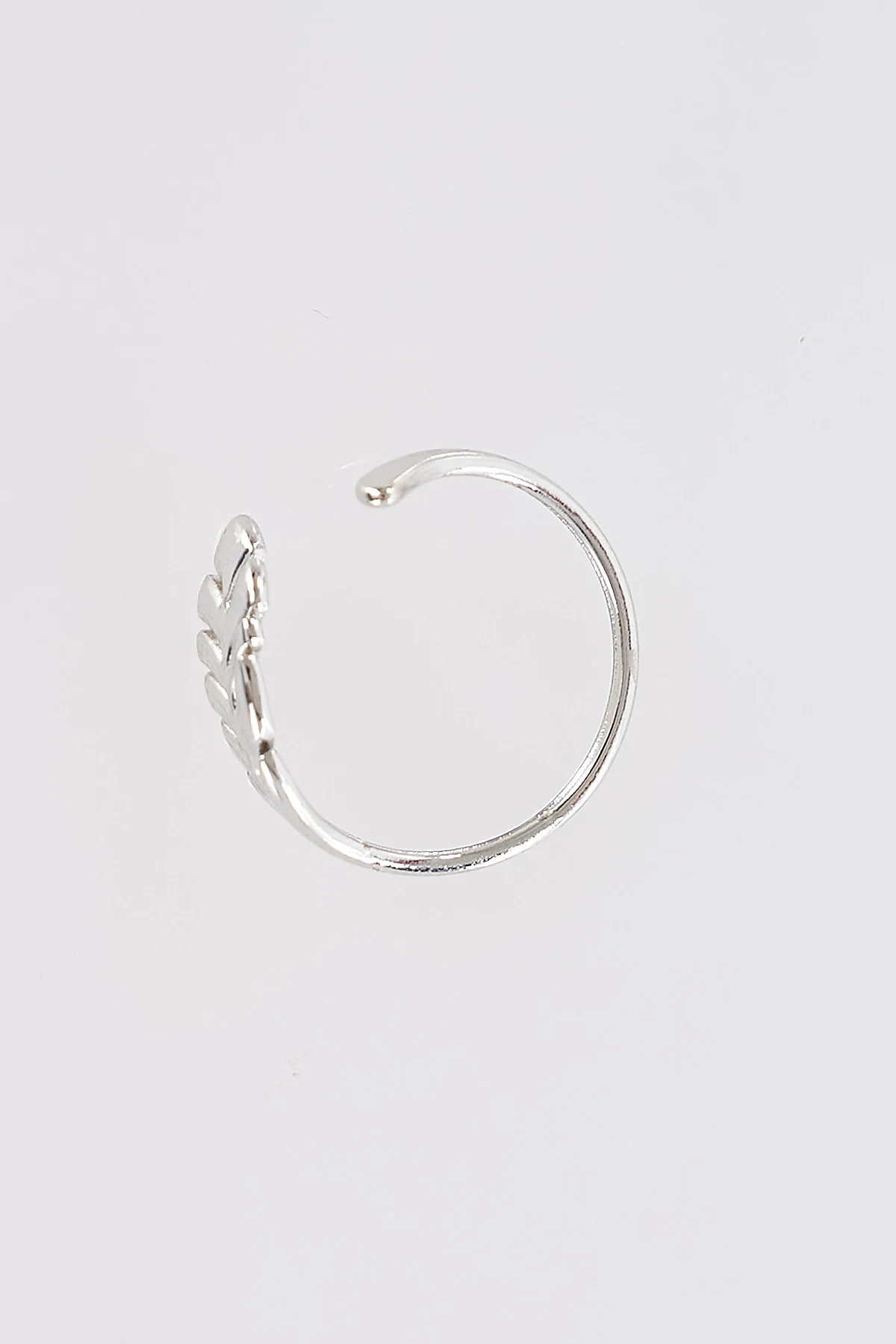Leaf Design Ring Silver