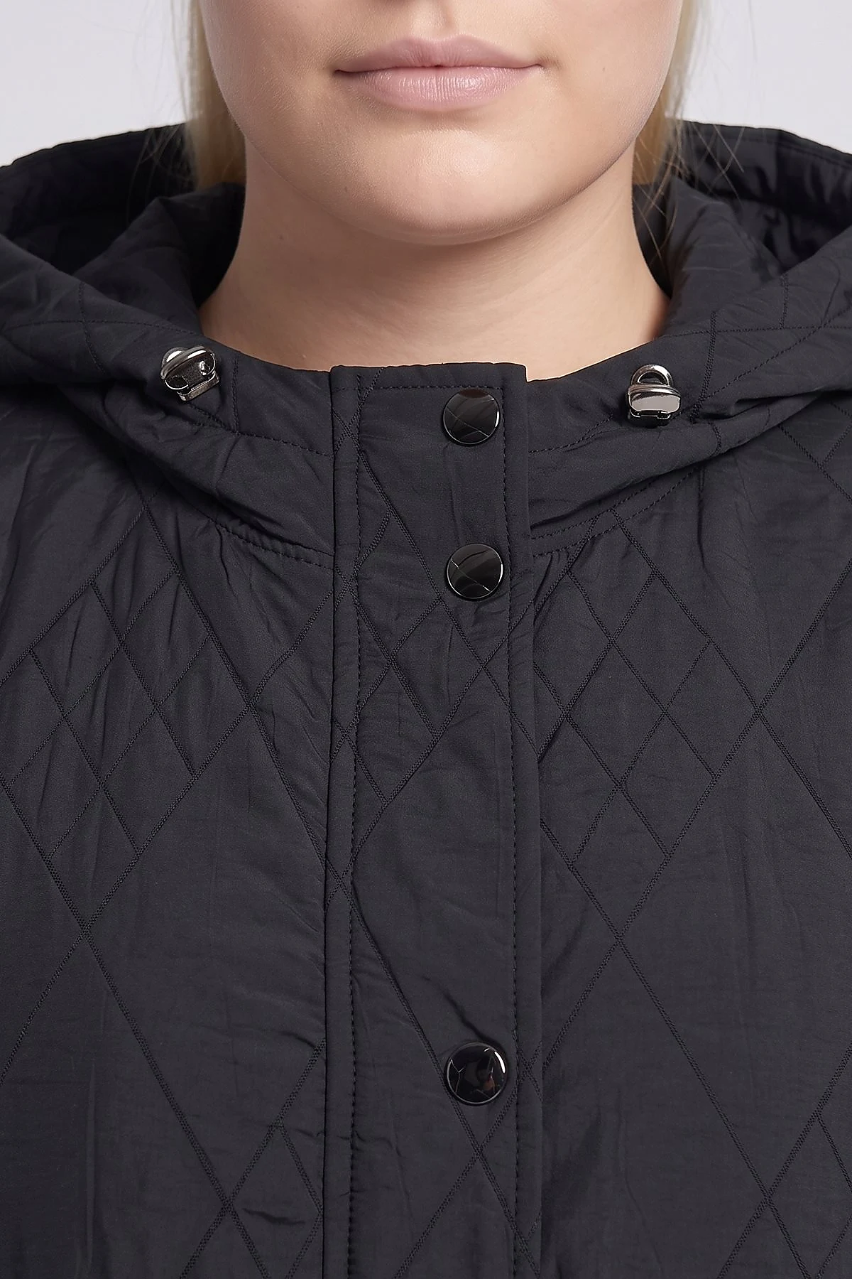 Hooded Slip-On Tunic Black