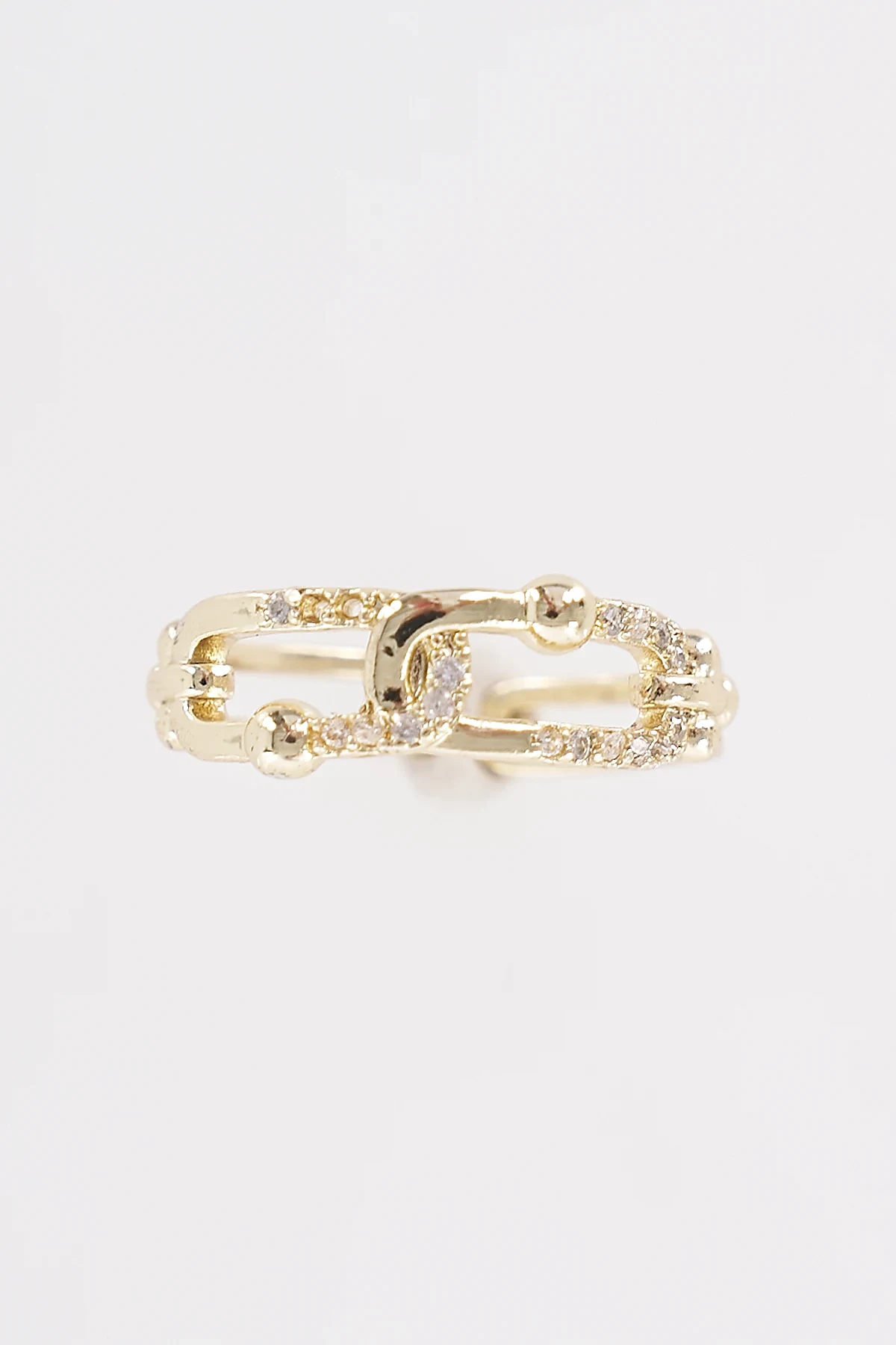 Stone Detail Ring Gold