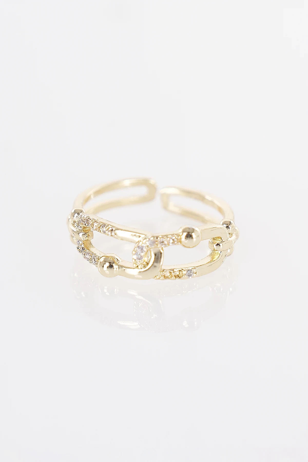 Stone Detail Ring Gold