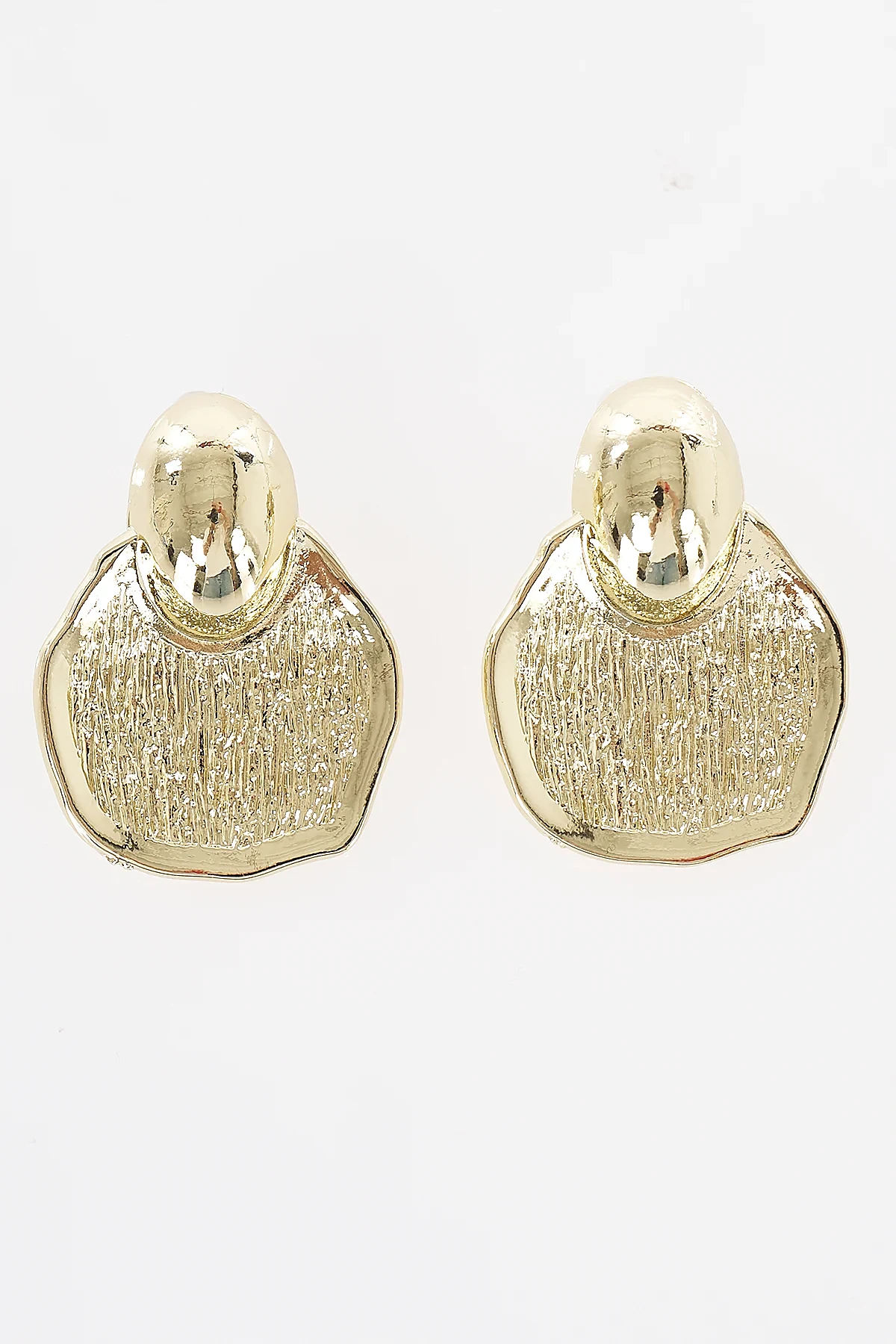 Geometric Shape Earrings Gold
