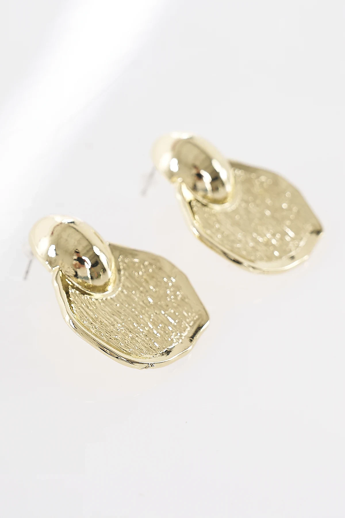 Geometric Shape Earrings Gold