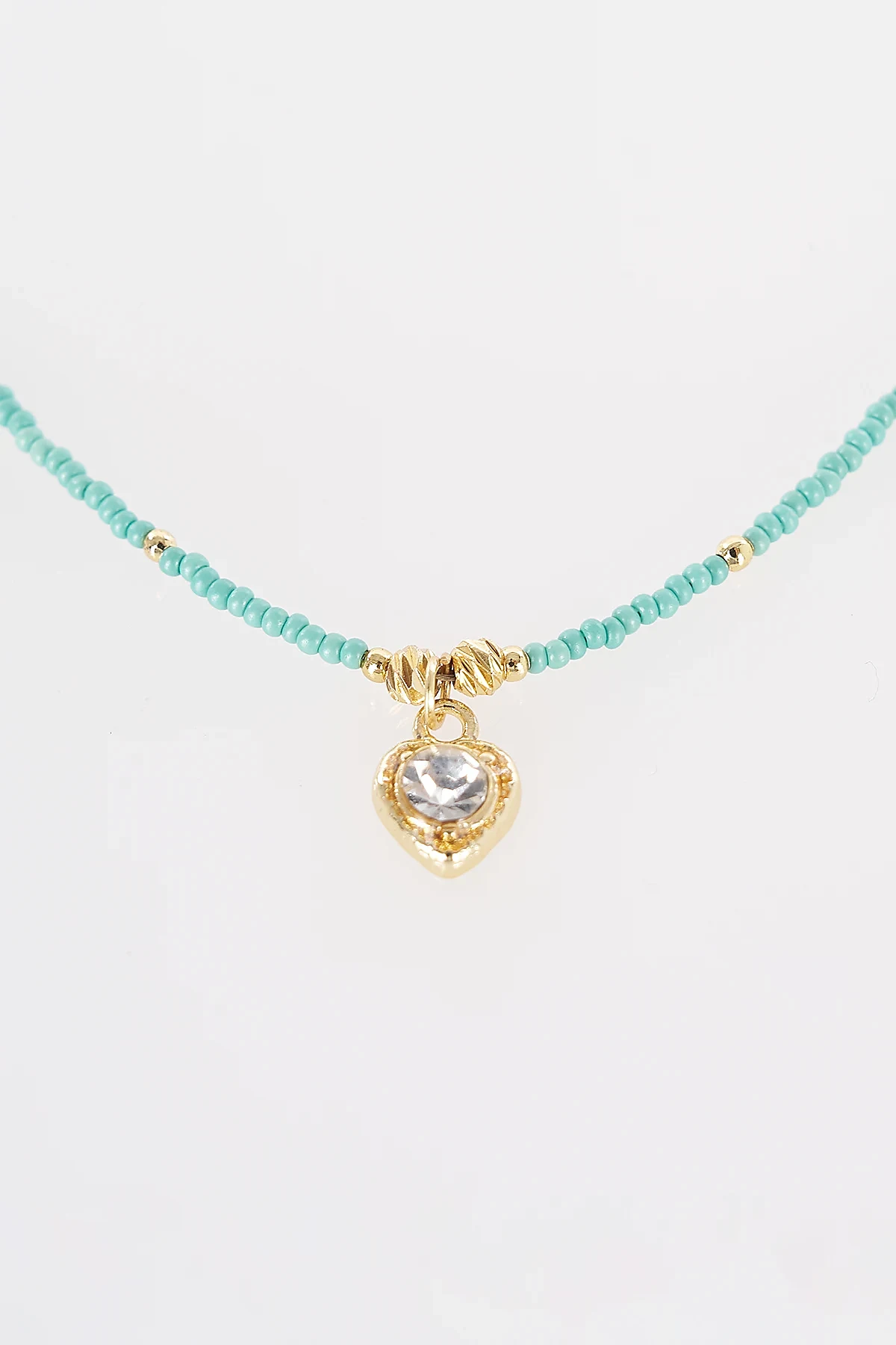Heart Detail Necklace Gold