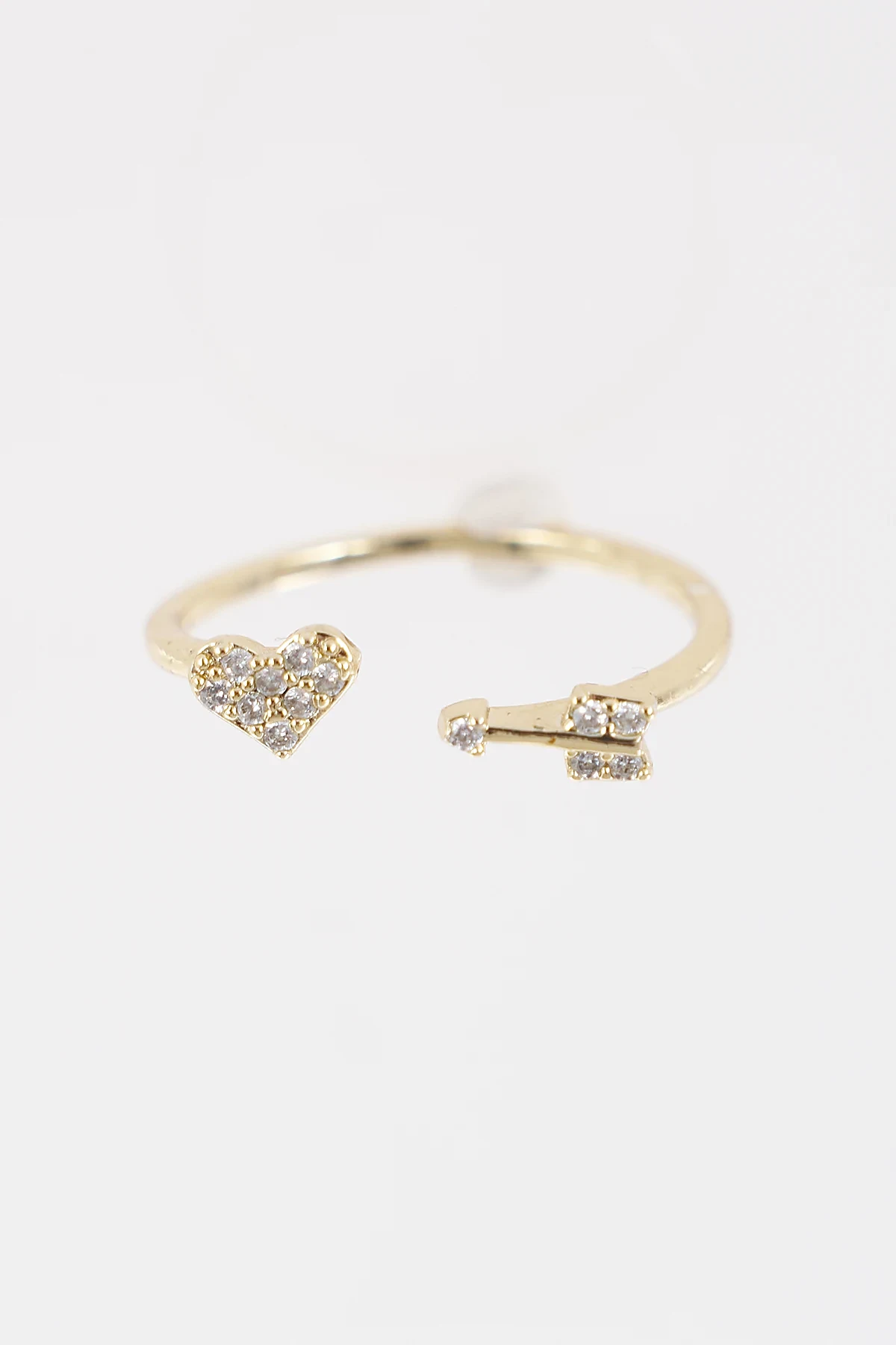 Heart Detail Ring Gold