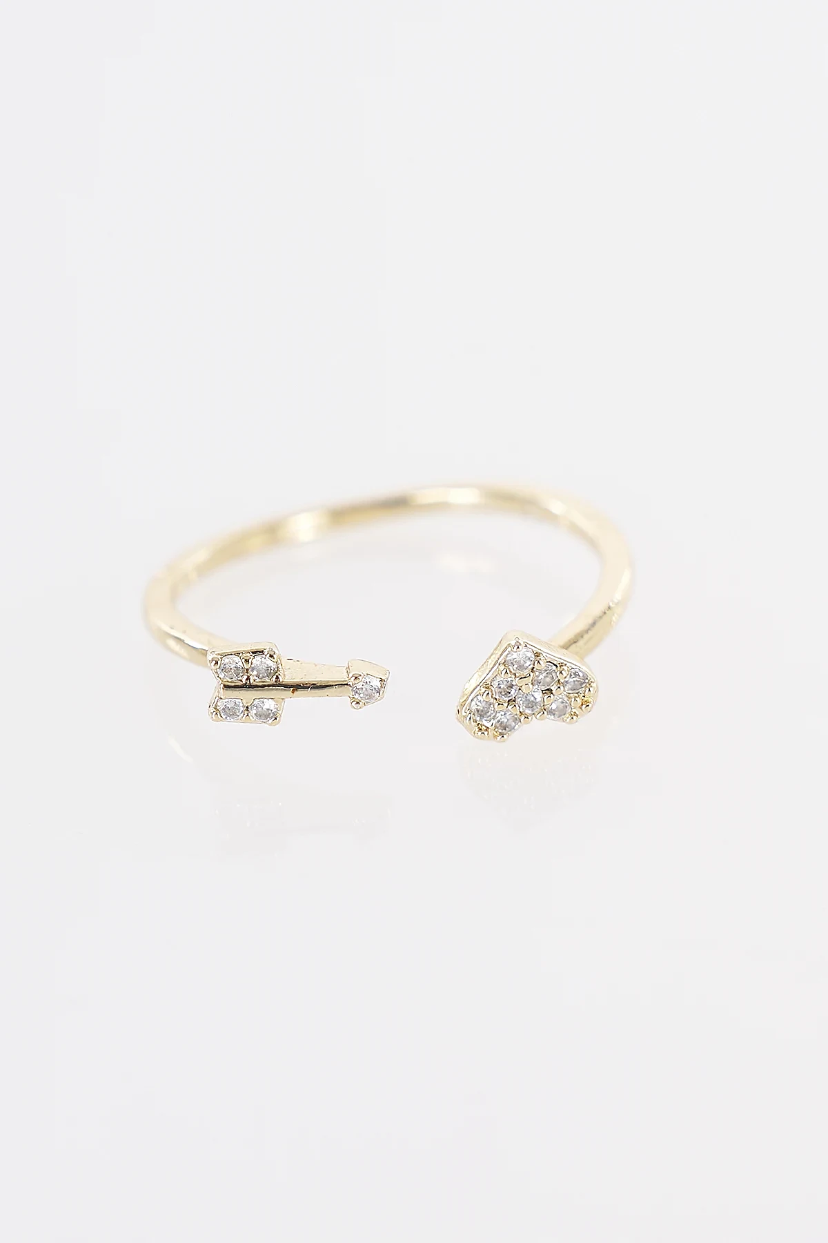 Heart Detail Ring Gold