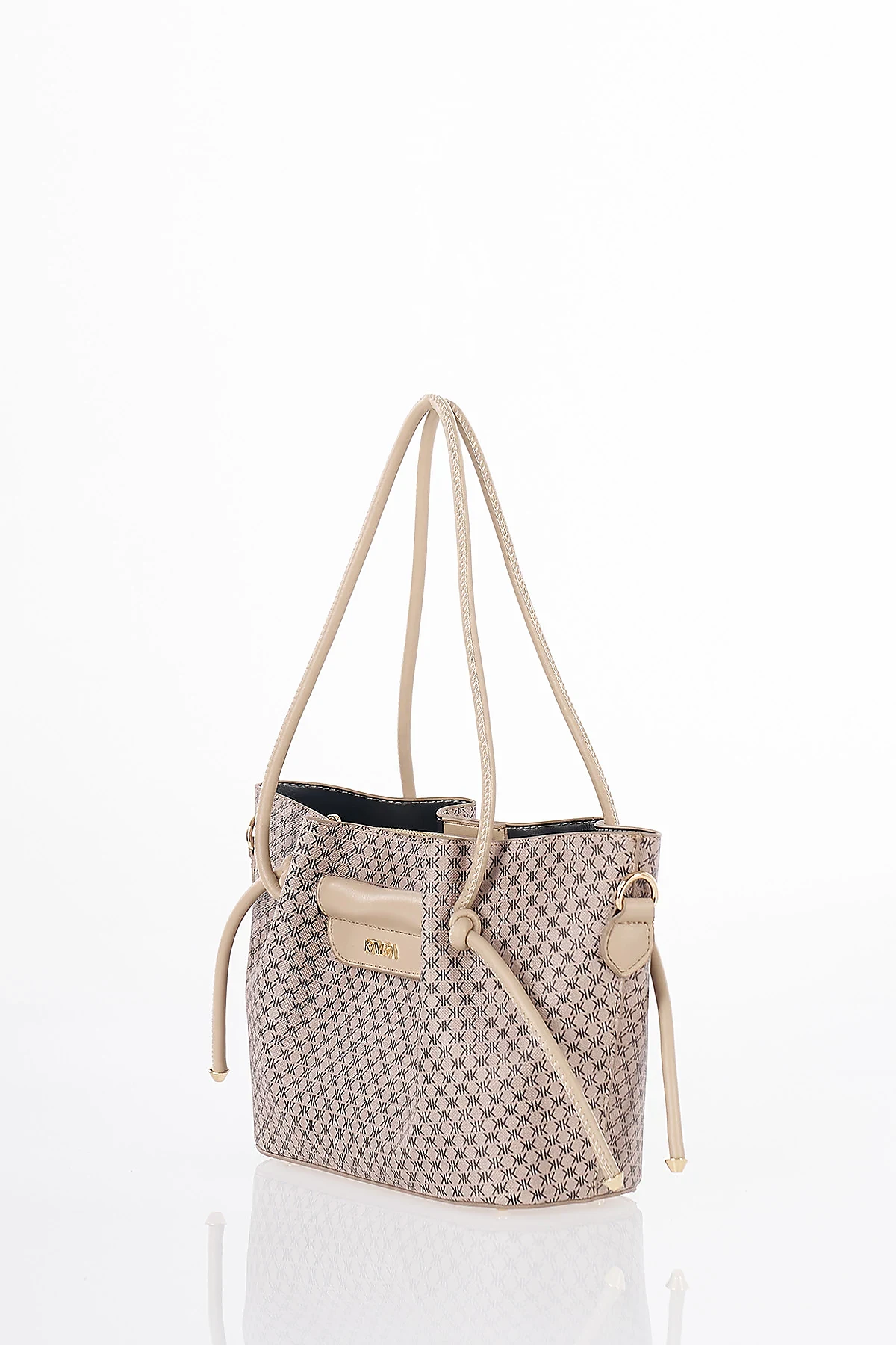 Gathered Detail Shoulder Bag Mink