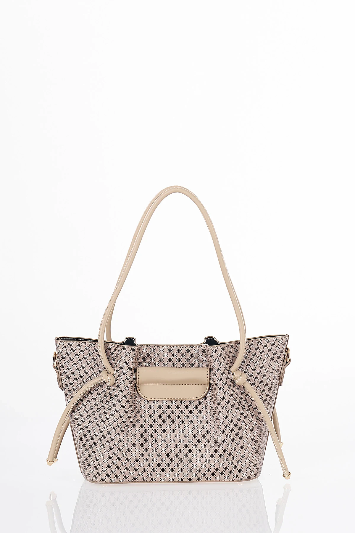 Gathered Detail Shoulder Bag Mink