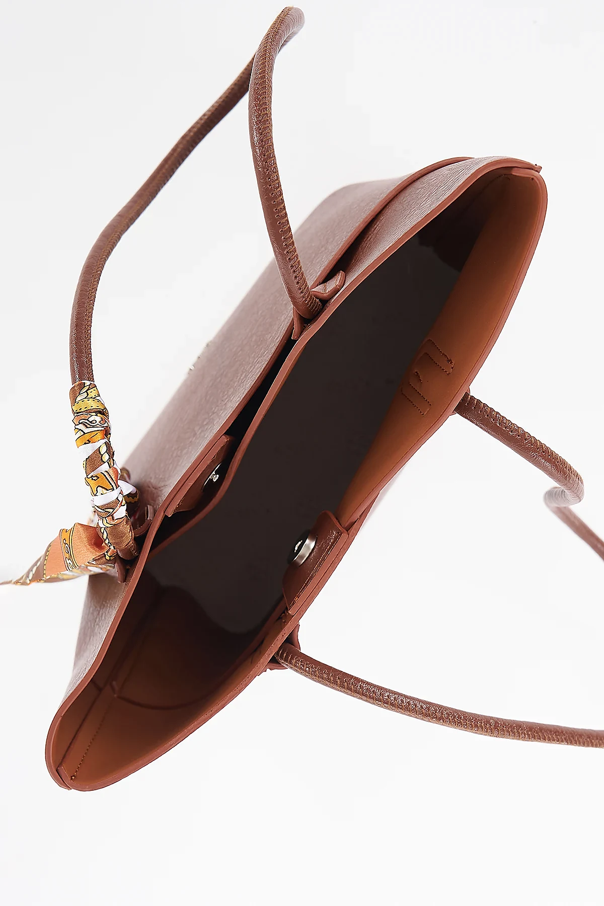 Scarf Detail Shoulder Bag Tan