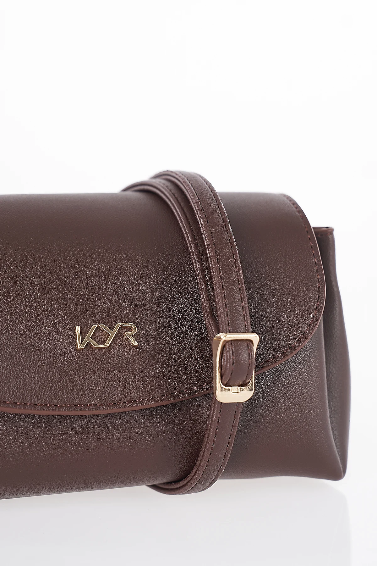 Flap Shoulder Bag Brown