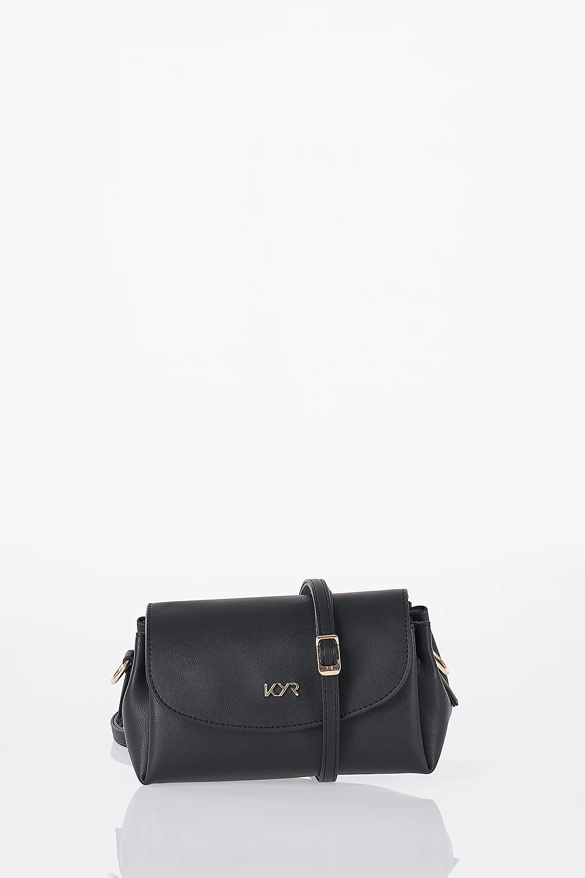 Flap Shoulder Bag Black