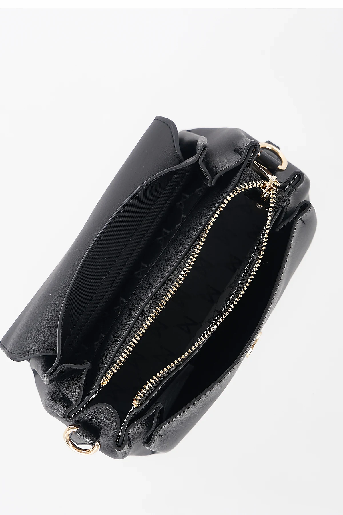 Flap Shoulder Bag Black