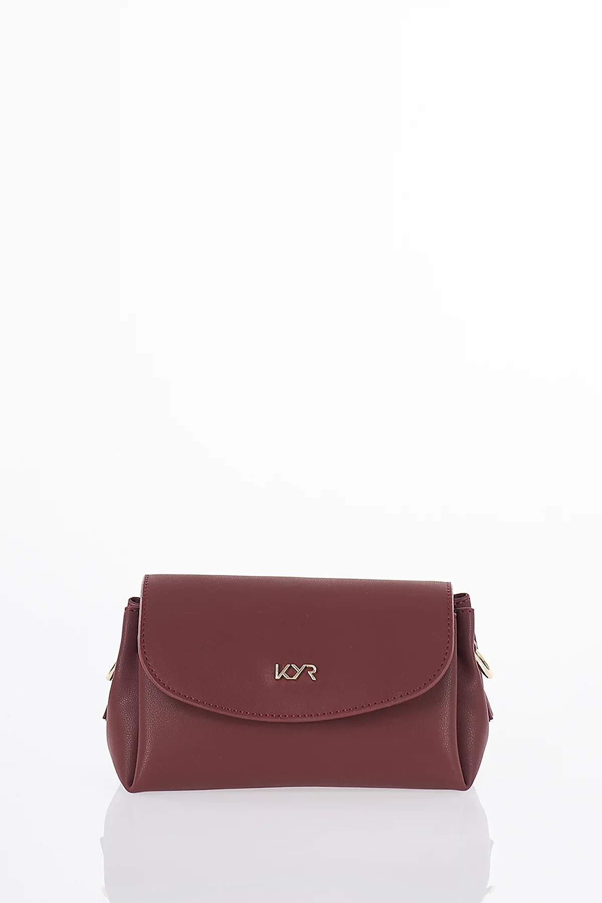 Flap Shoulder Bag Burgundy