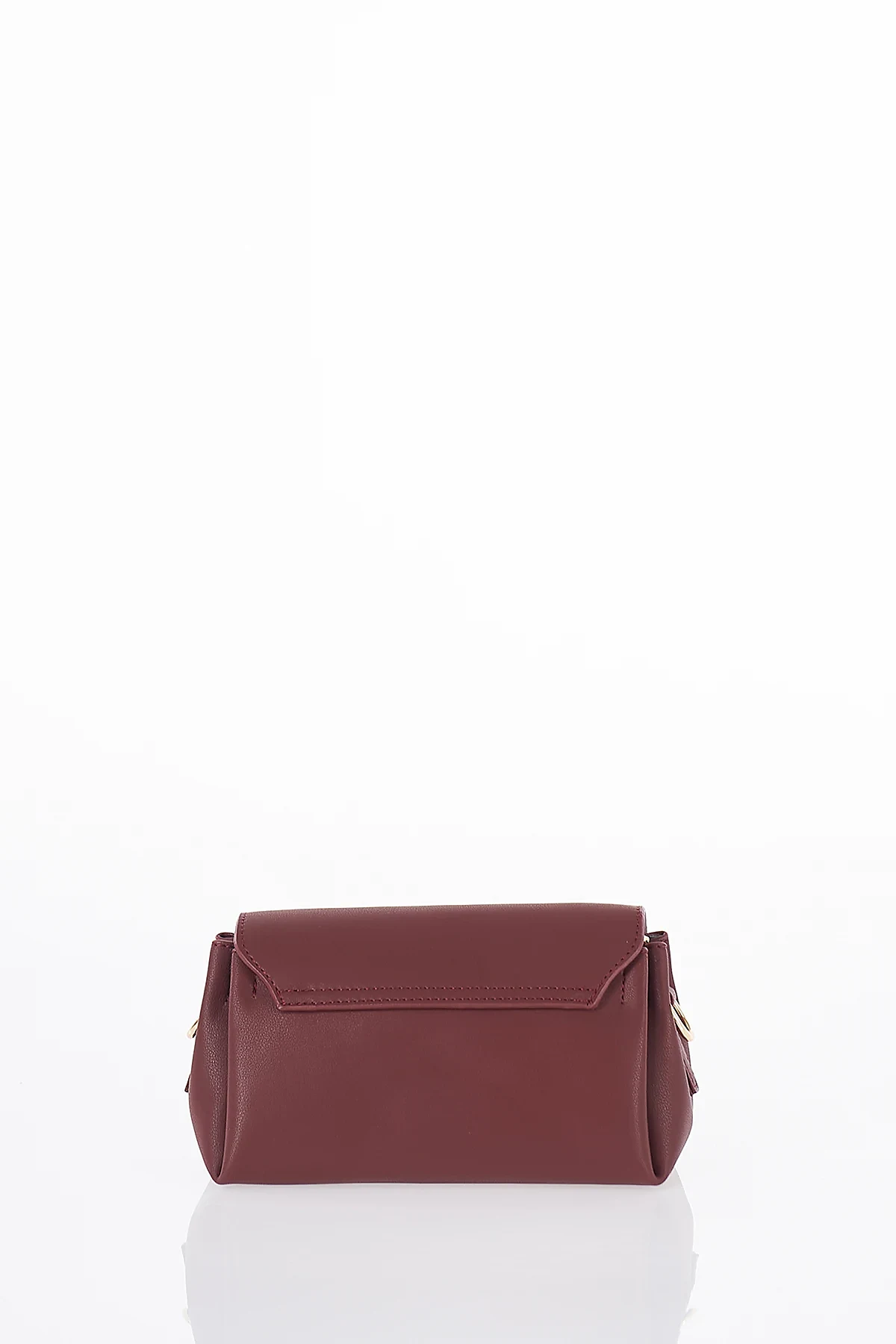 Flap Shoulder Bag Burgundy