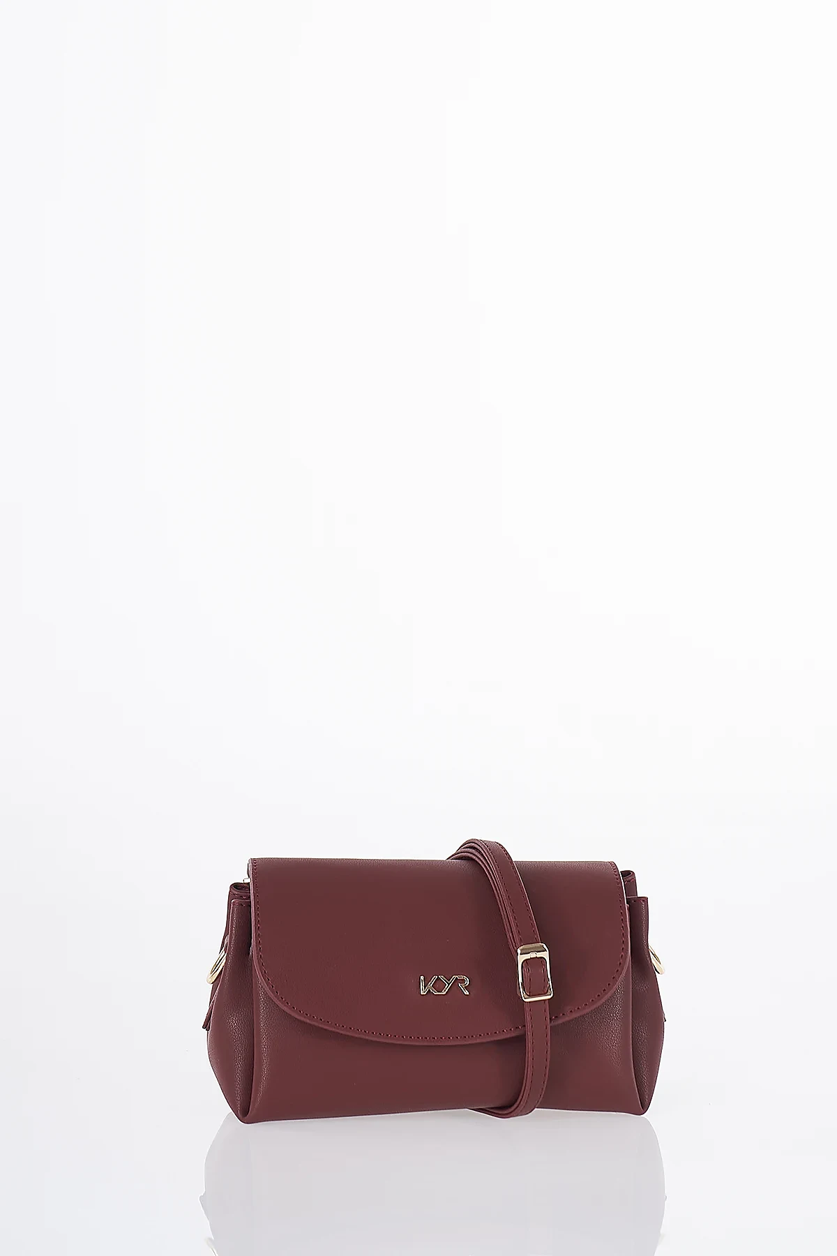 Flap Shoulder Bag Burgundy