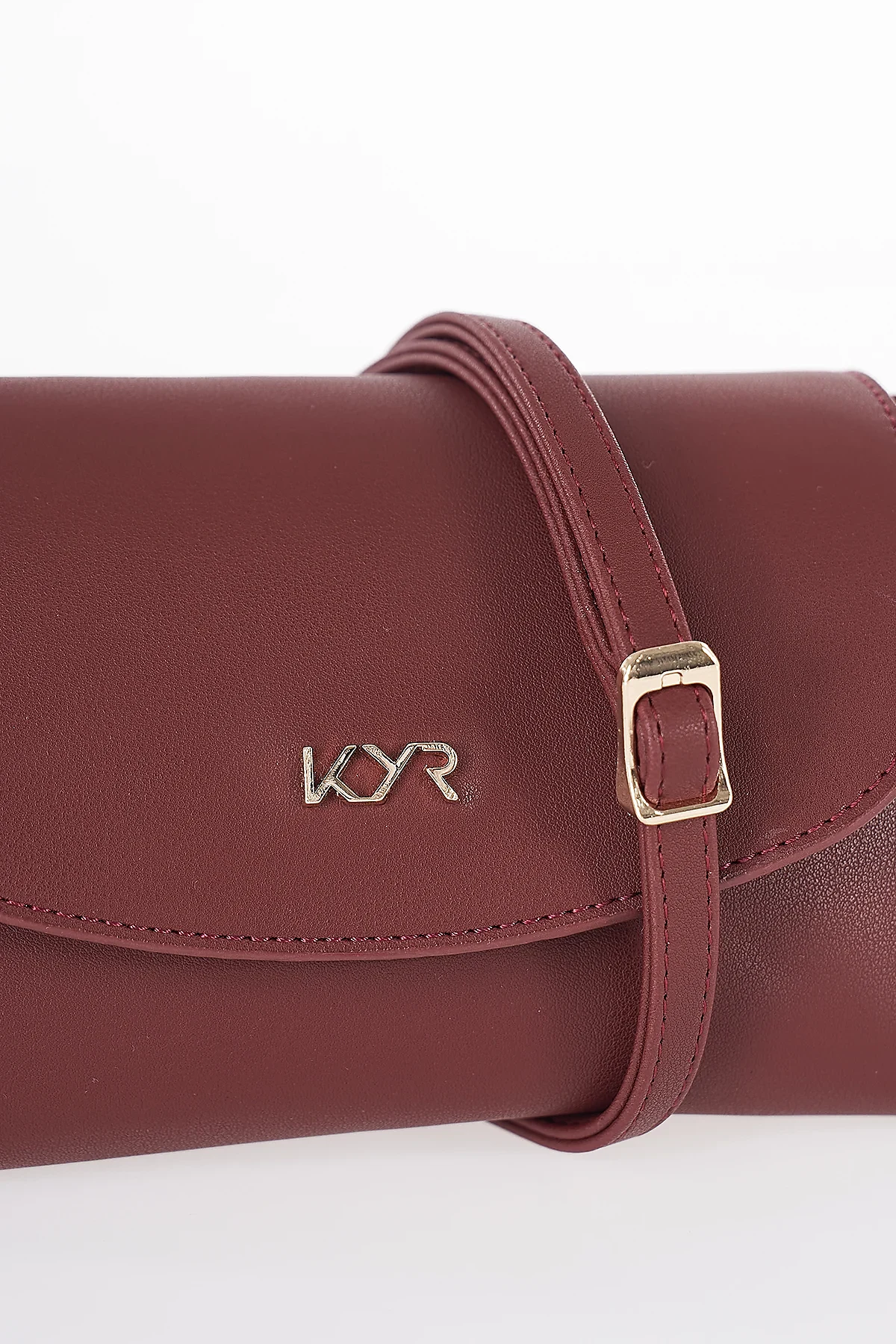 Flap Shoulder Bag Burgundy
