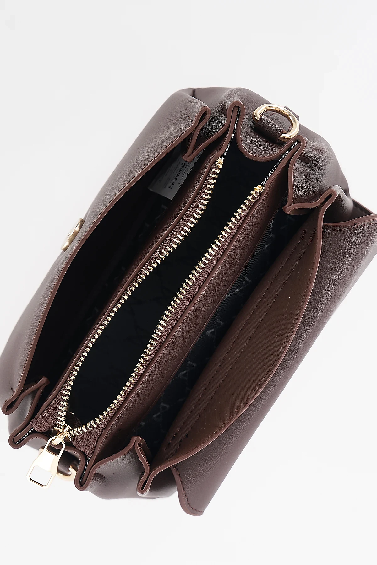 Flap Shoulder Bag Brown