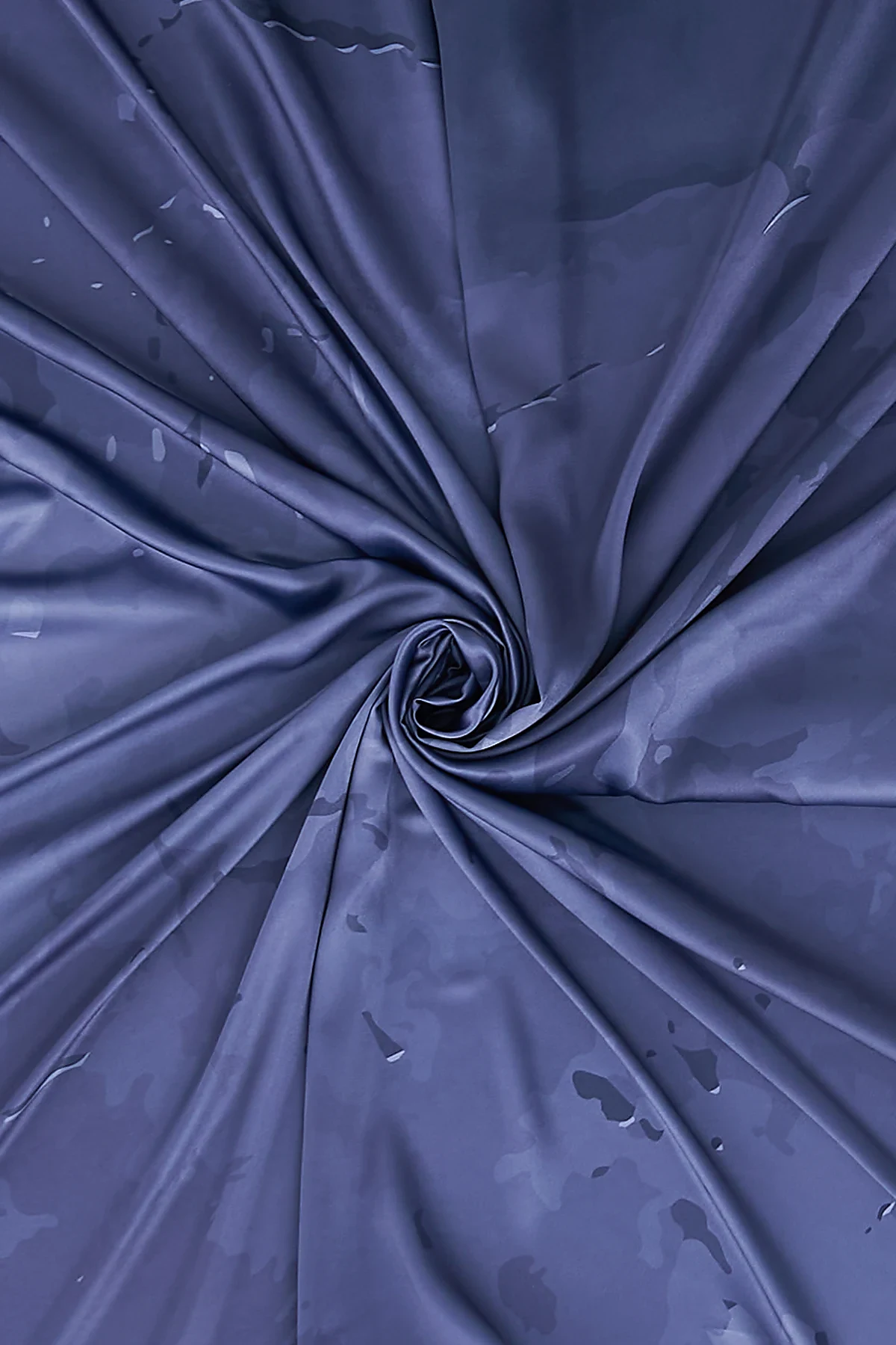 Patterned Twill Scarf Indigo